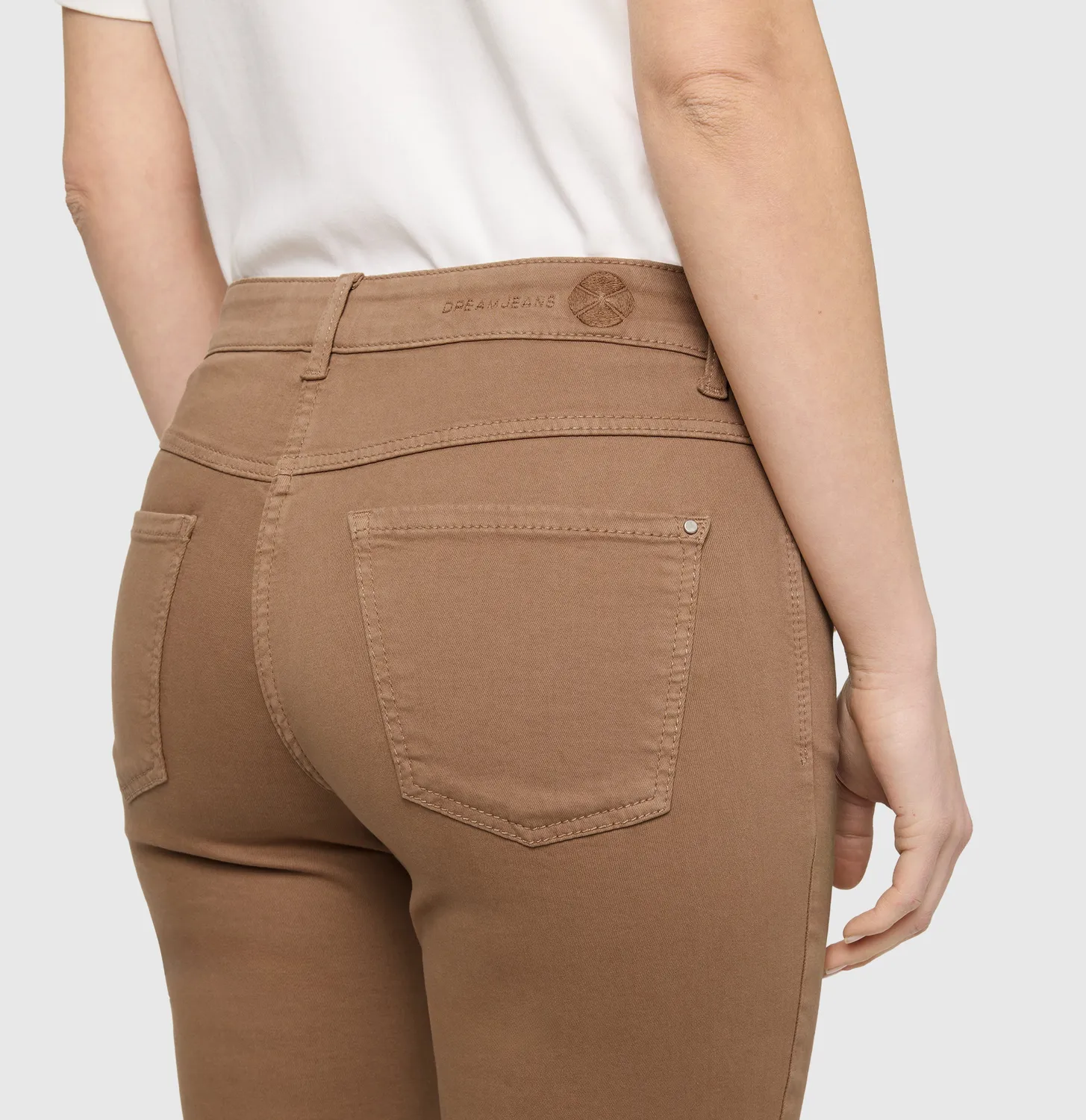MAC Dream 5401-00-0355 jeans brun straight fit