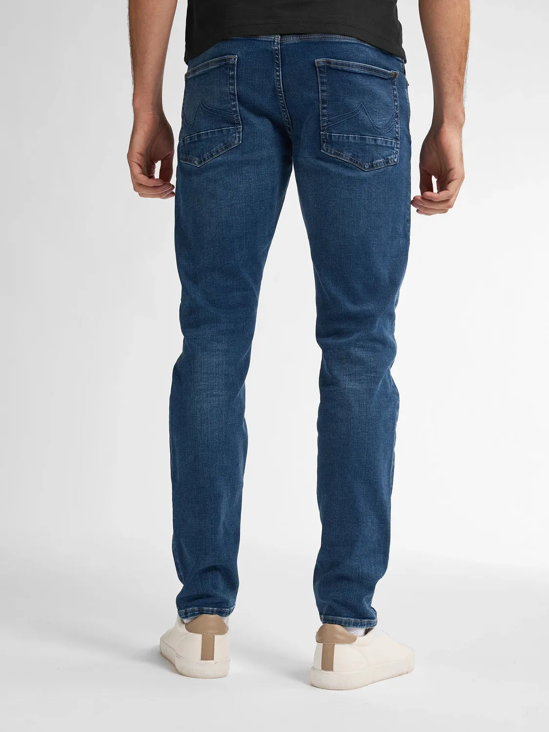 Petrol Industries Seaham Classic Slim Fit jeans medium blue stretch