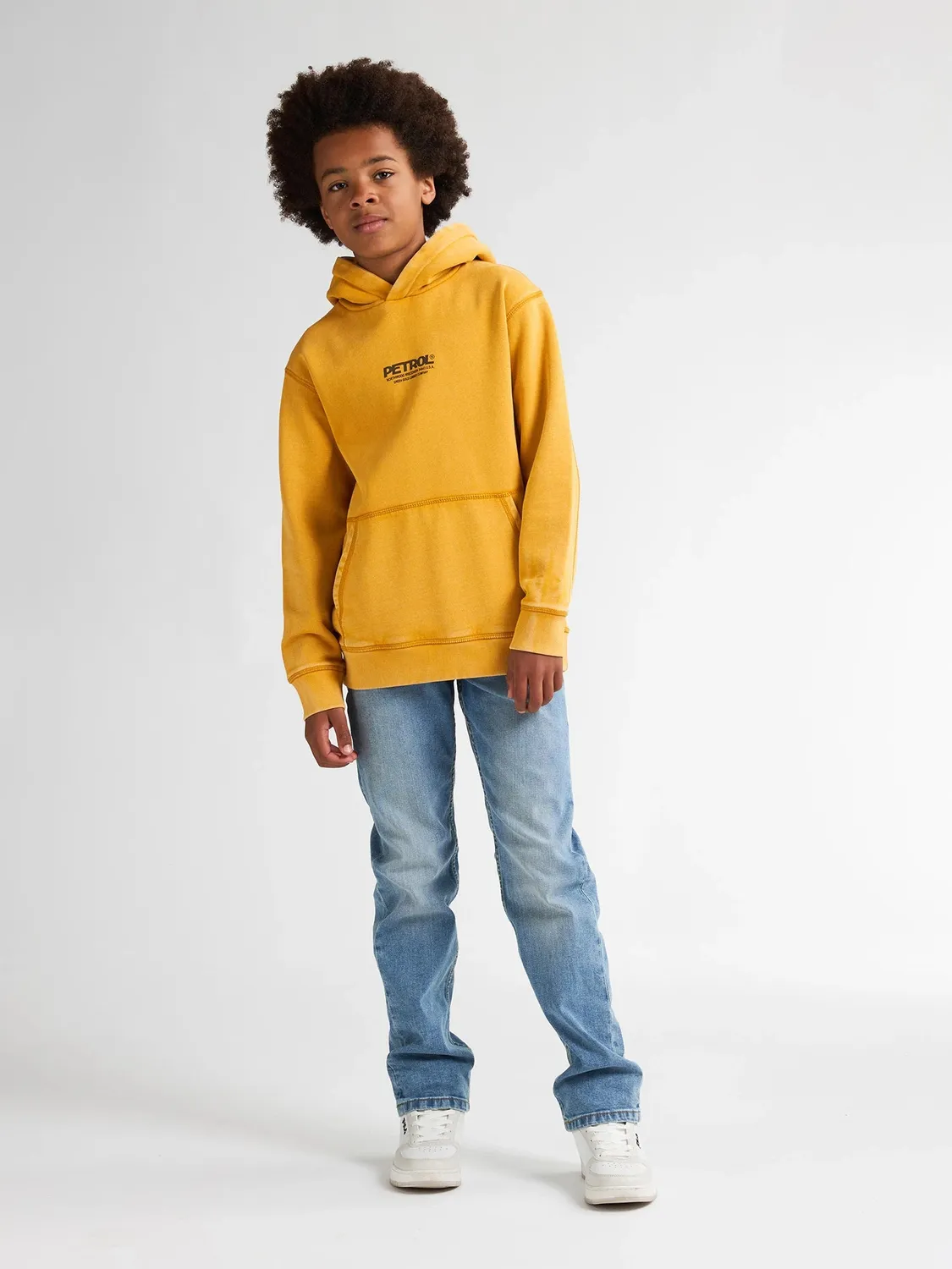 Petrol Industries Klamath hoodie drenge bomuld sunflower