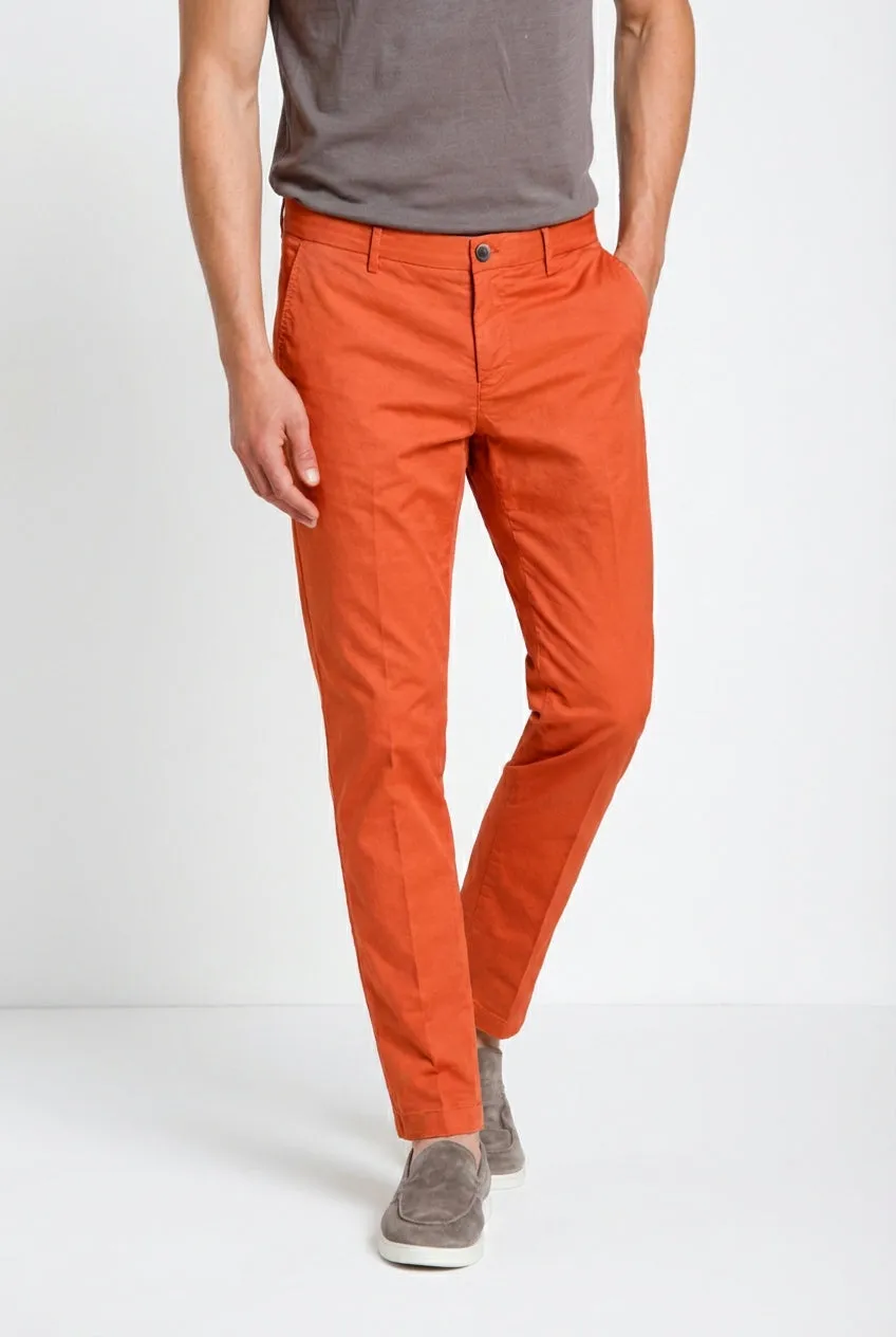 Mason's Milano chino bukser murstensrød extraslim