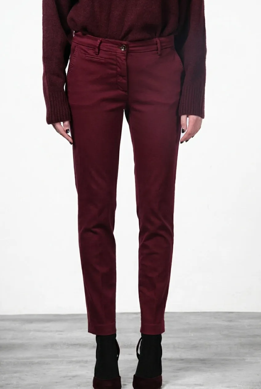 Mason's New York Slim chinobukser bordeaux slim