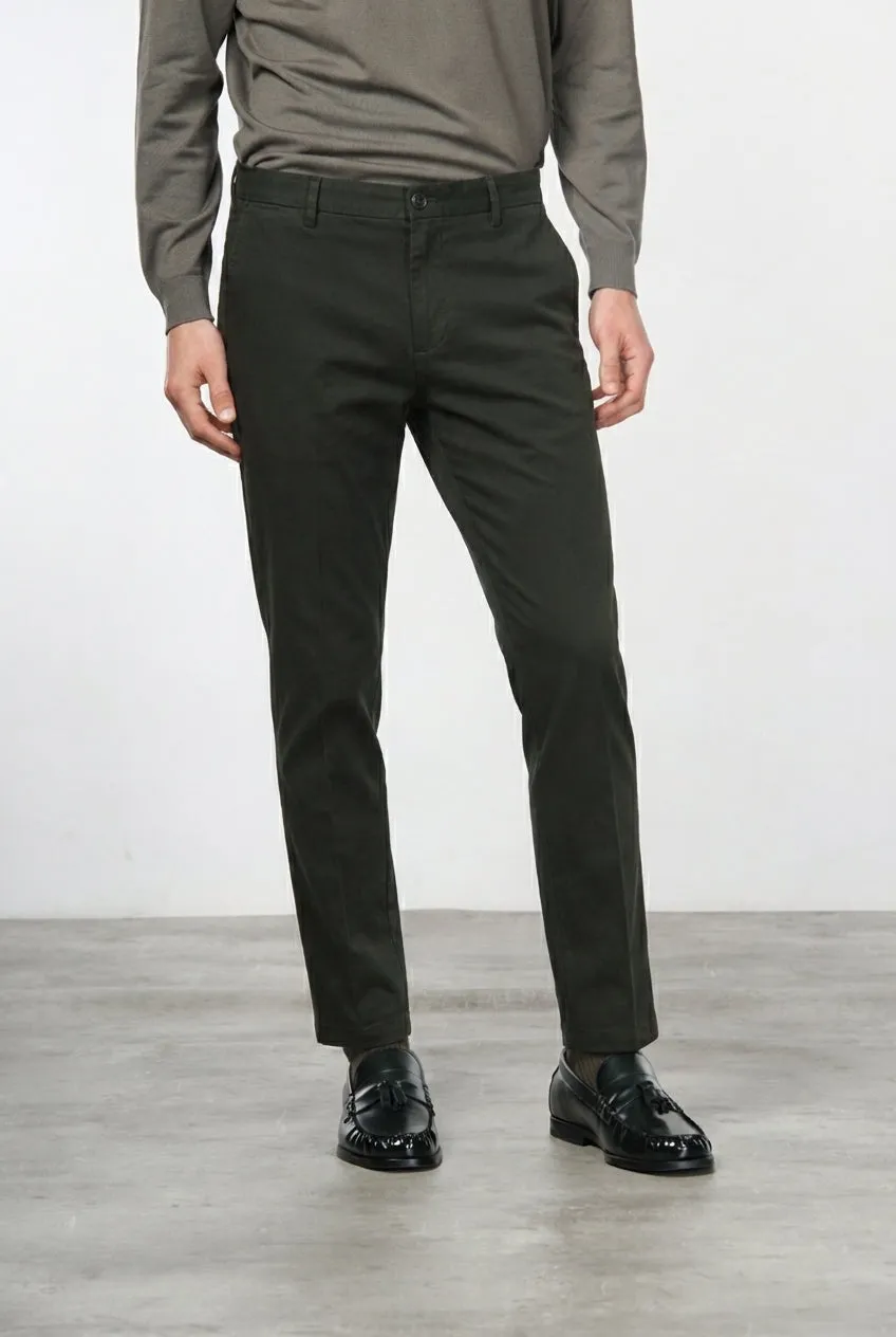 Mason's Milano chinos mørkegrøn extra slim