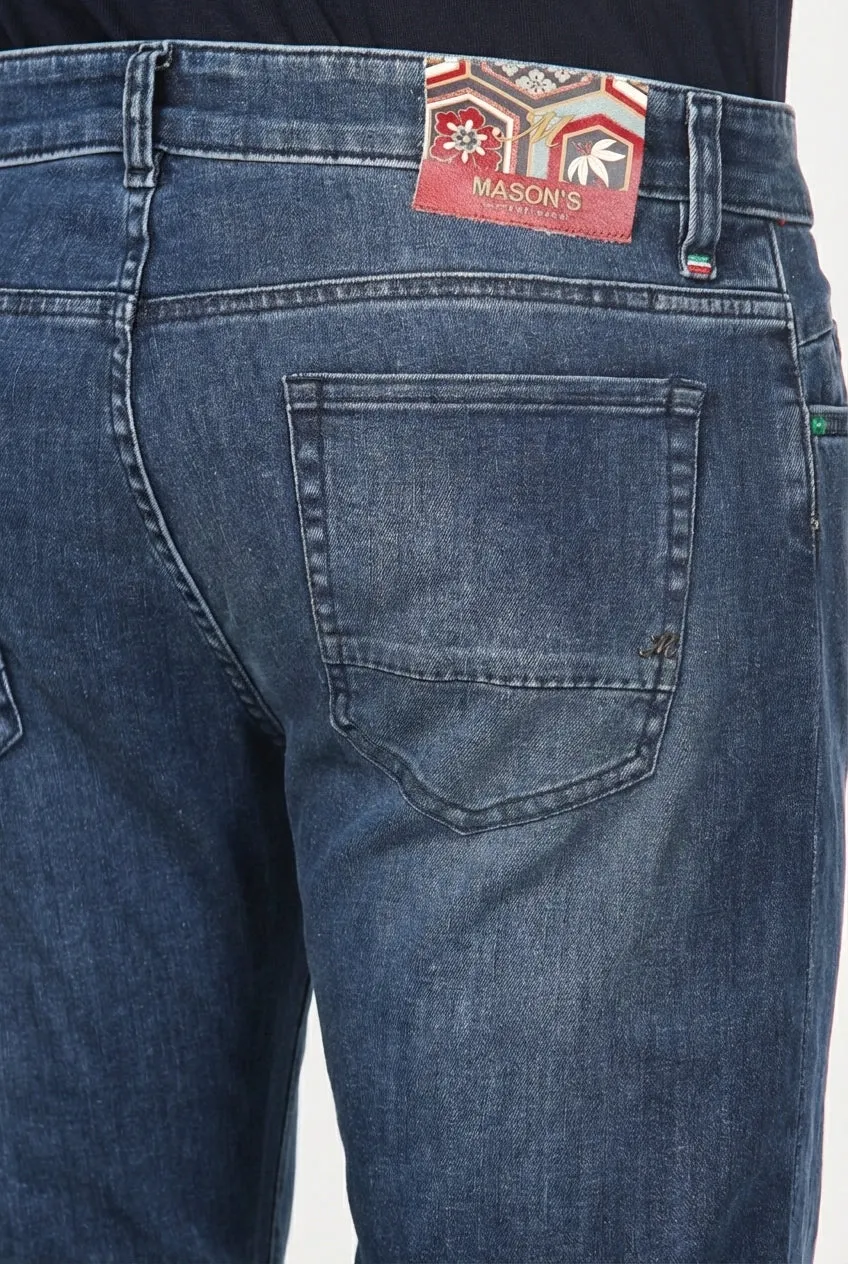 Mason's Harris Regular jeans blå camouflage denim