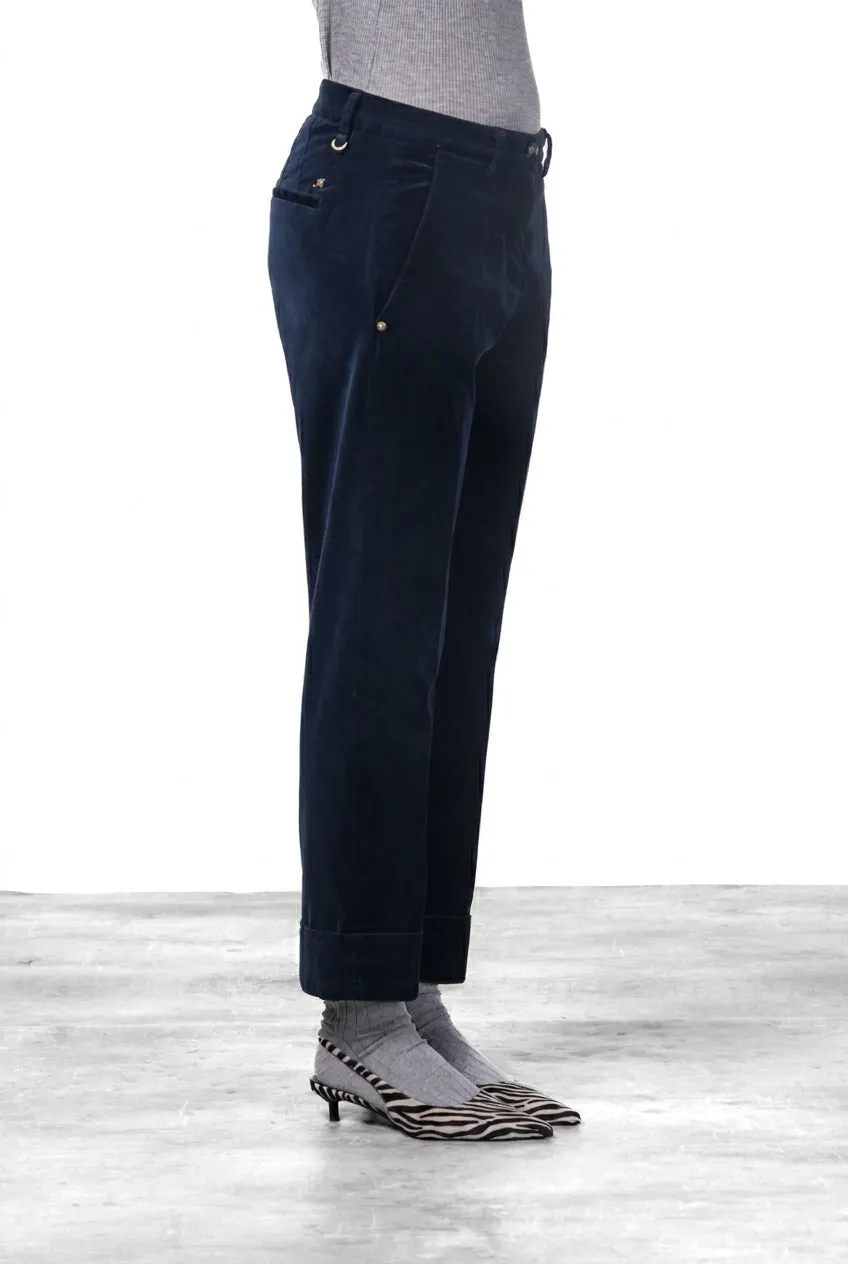 Mason's New York Carrot chinobukser mørkeblå velour