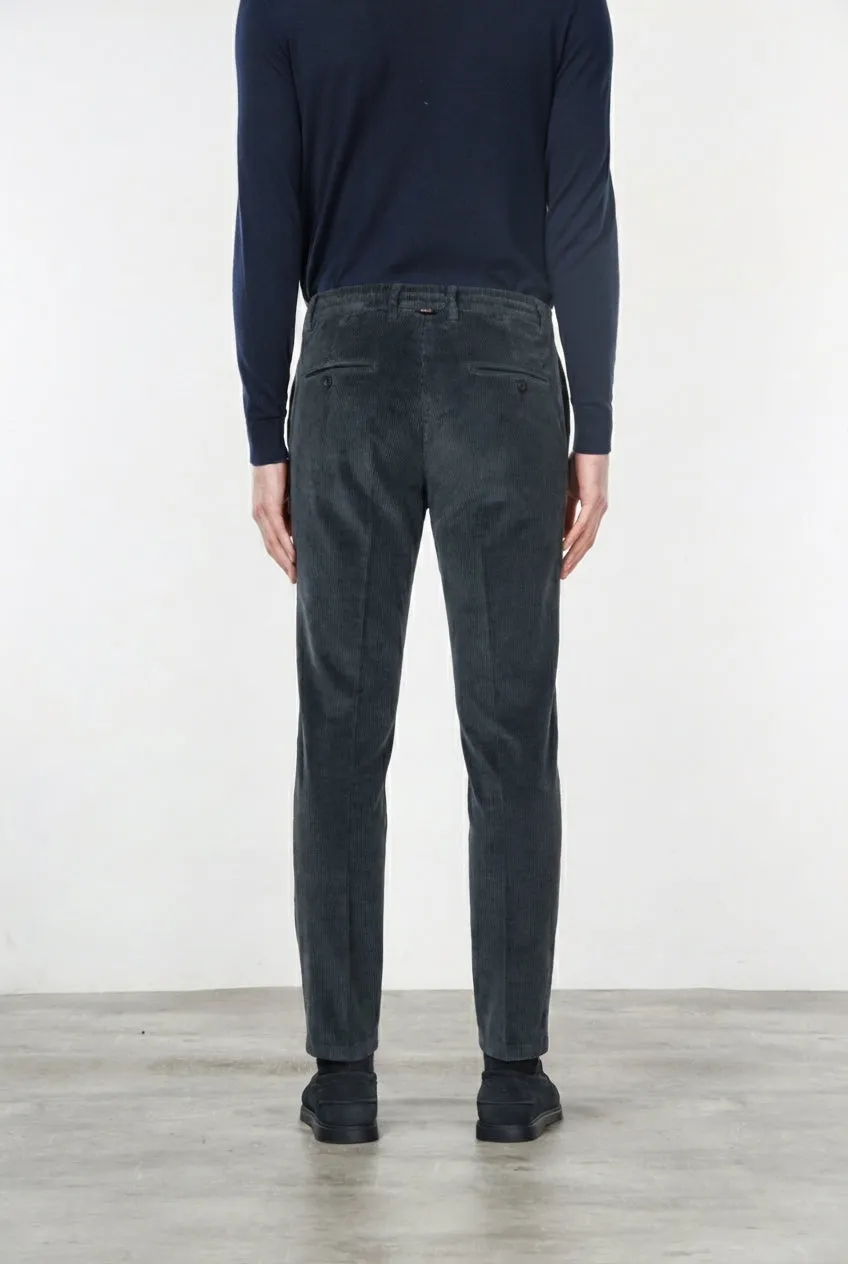 Mason's Milano Jogger chinobukser grå fløjl extra slim