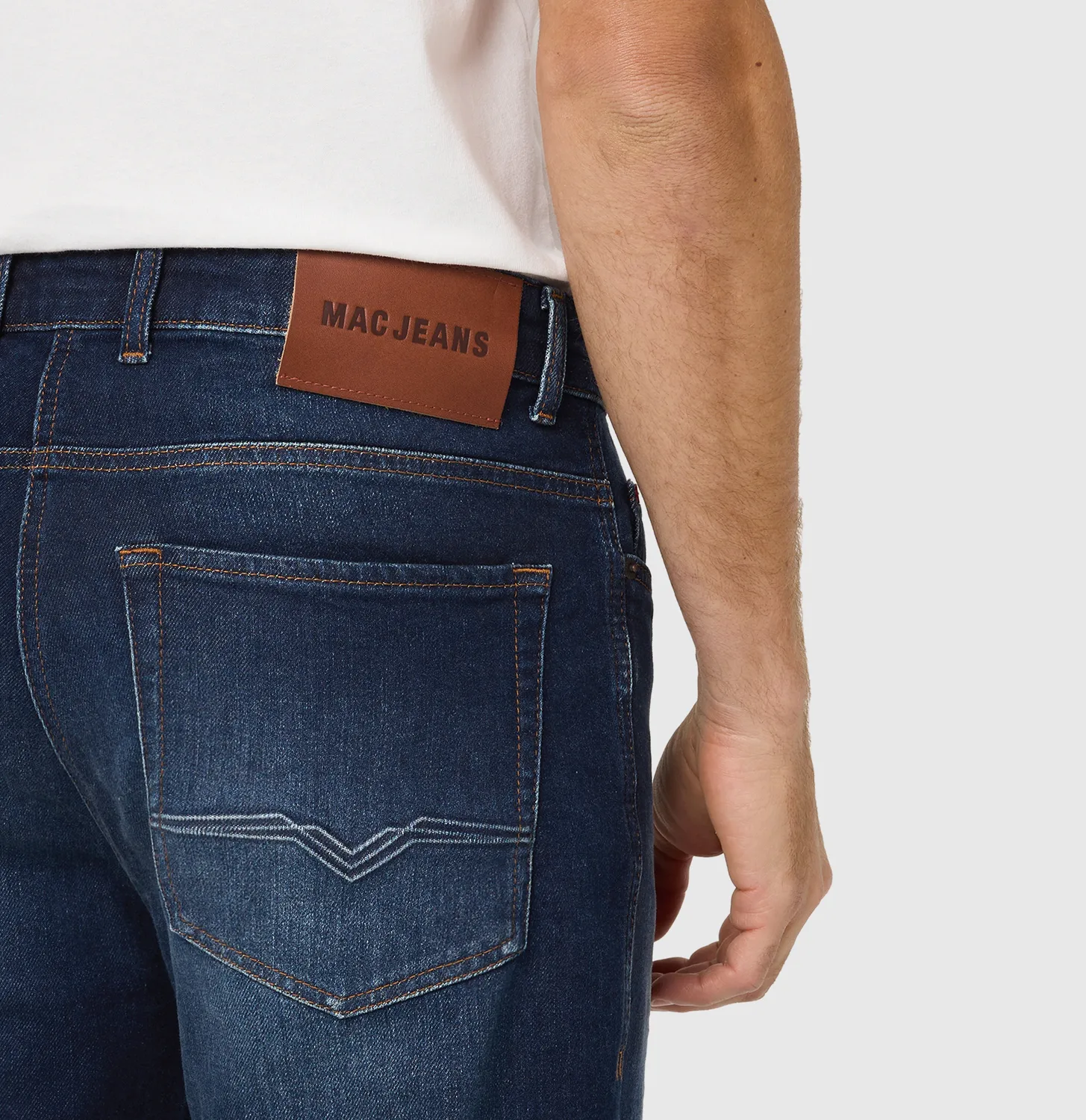 MAC Dan 0770-00-1984L jeans mørkeblå tapered fit