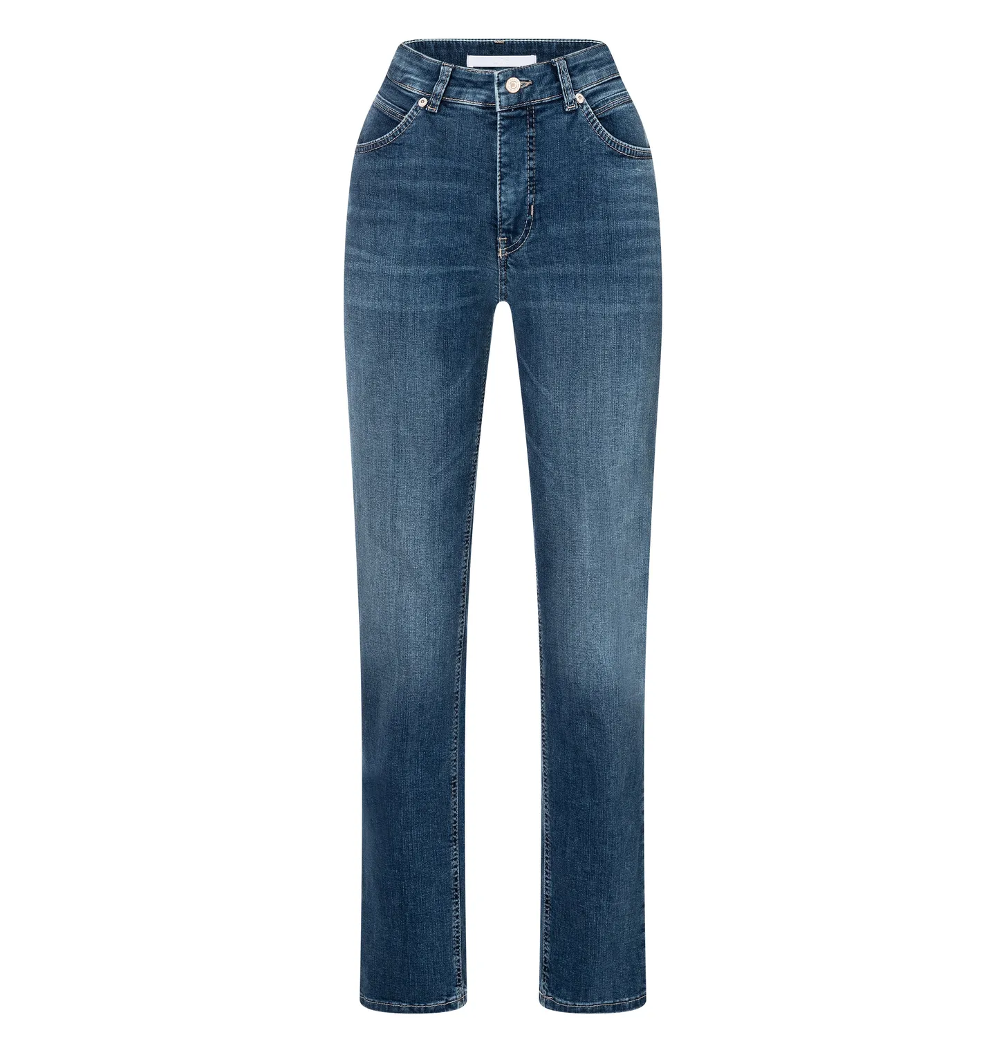 MAC Melanie 5040 straight jeans mellemblå stretch