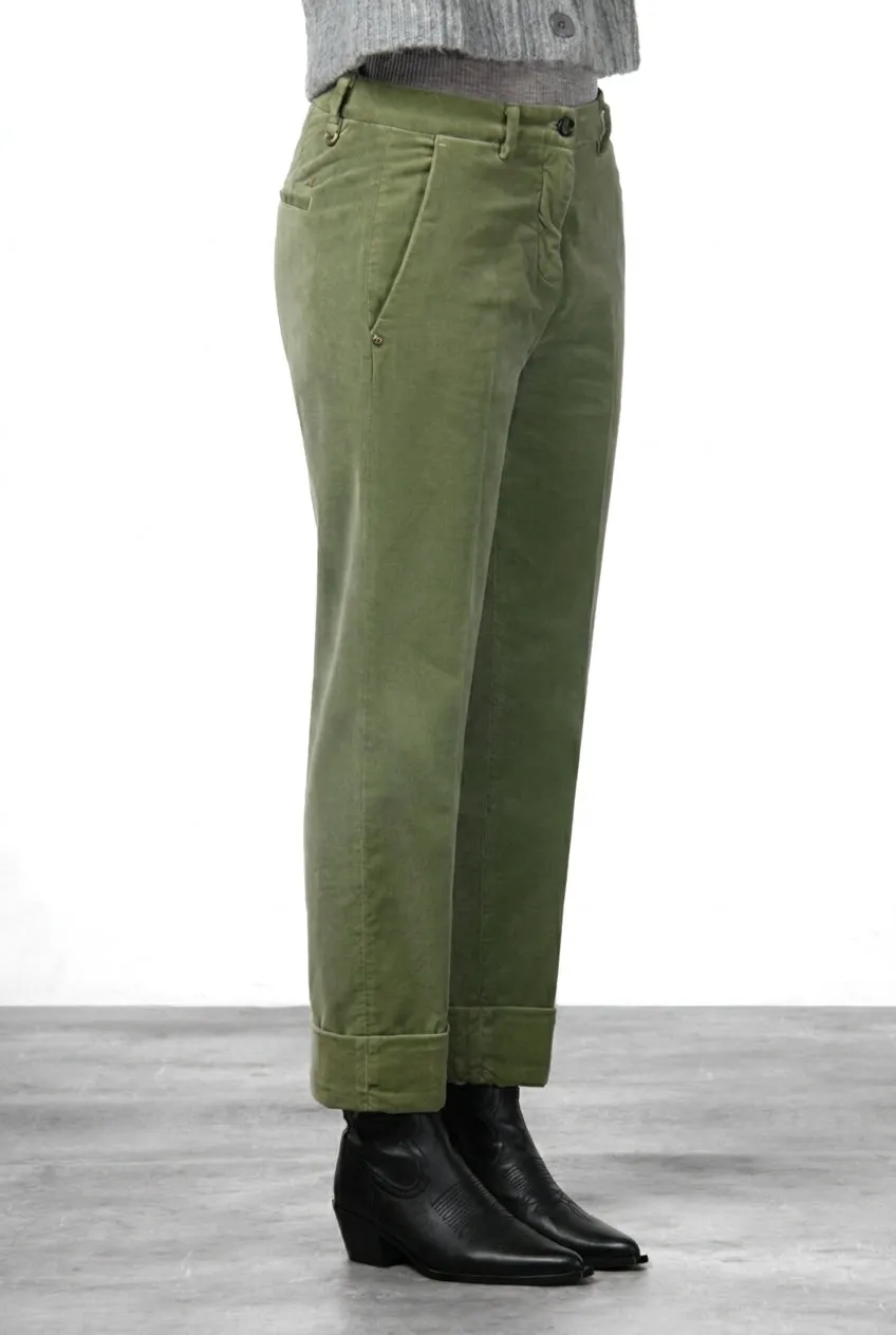 Mason's New York Carrot chino bukser salvie fløjl