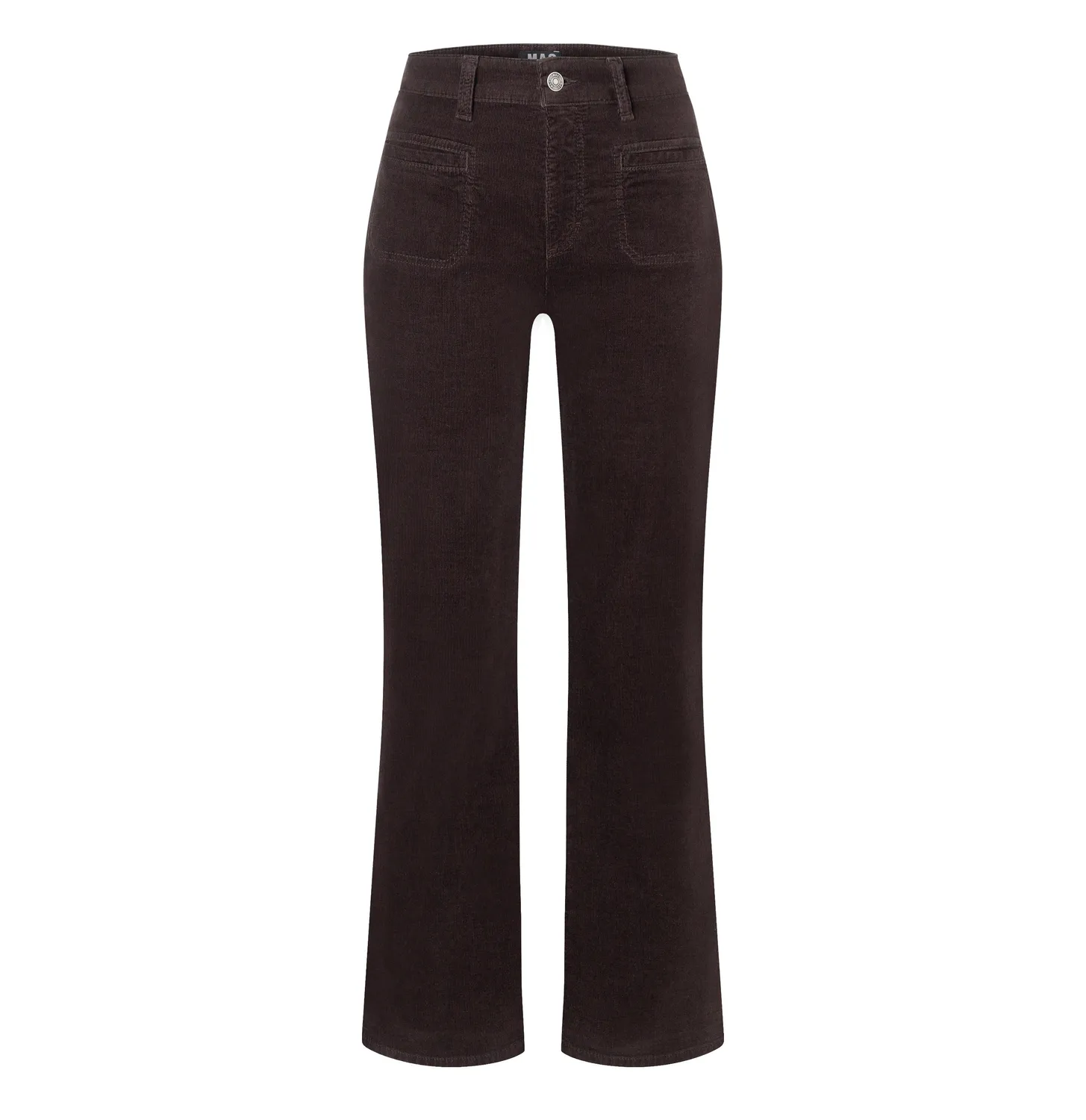 MAC Laura Pocket fløjlsbukser brun flare fit