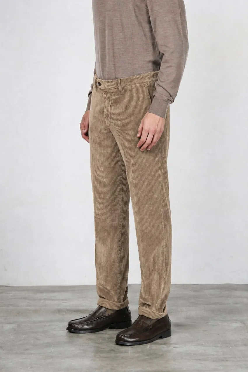 Mason's Paris chino bukser taupe fløjl carrot fit