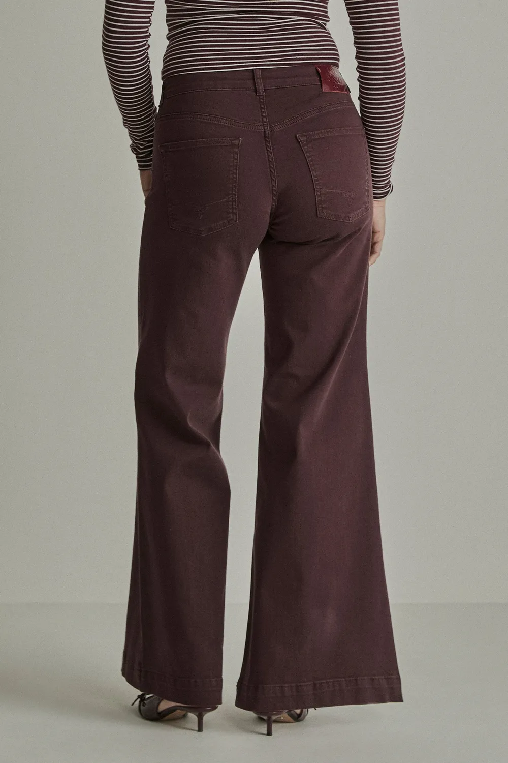 Para Mi Wonder Comfort Sharon bukser Burgundy Red flare