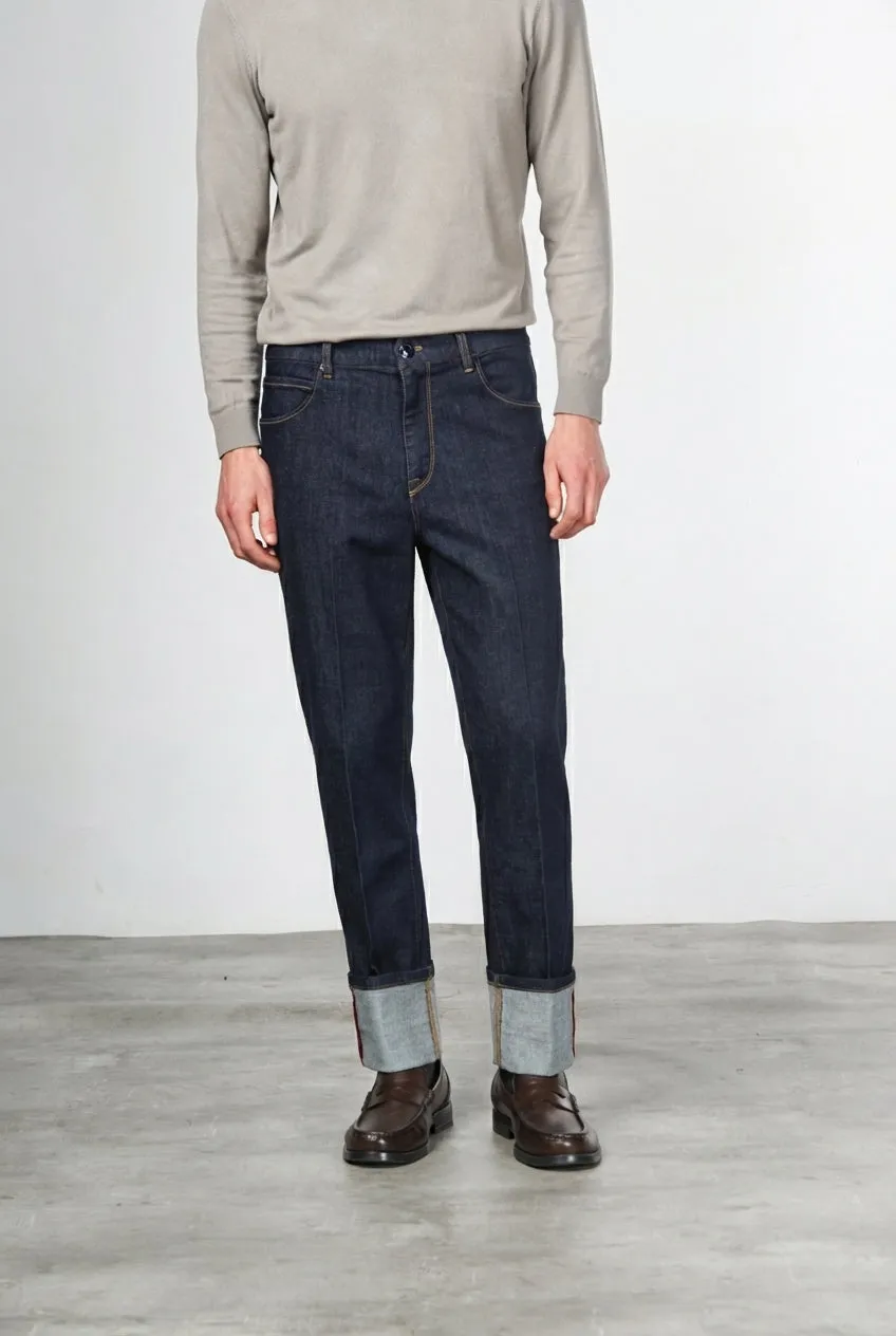 Mason's Harris Carrot jeans navy stretch herre