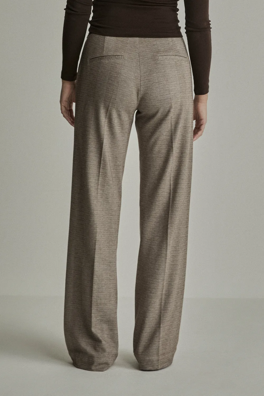 Para Mi Mira Elastic bukser Zigzag Brown wide strik