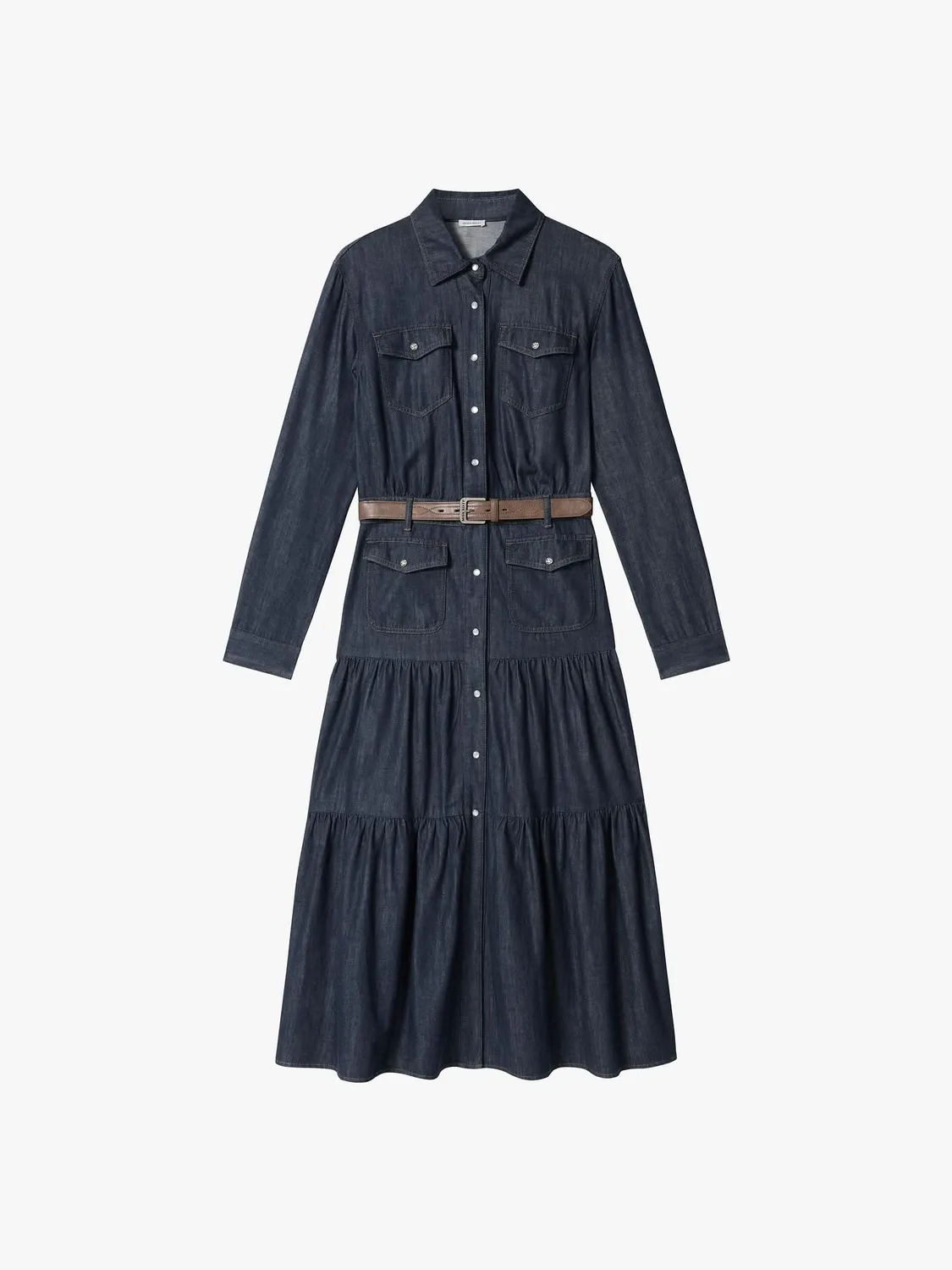 Miss Sixty denimkjole mørkeblå med bælte