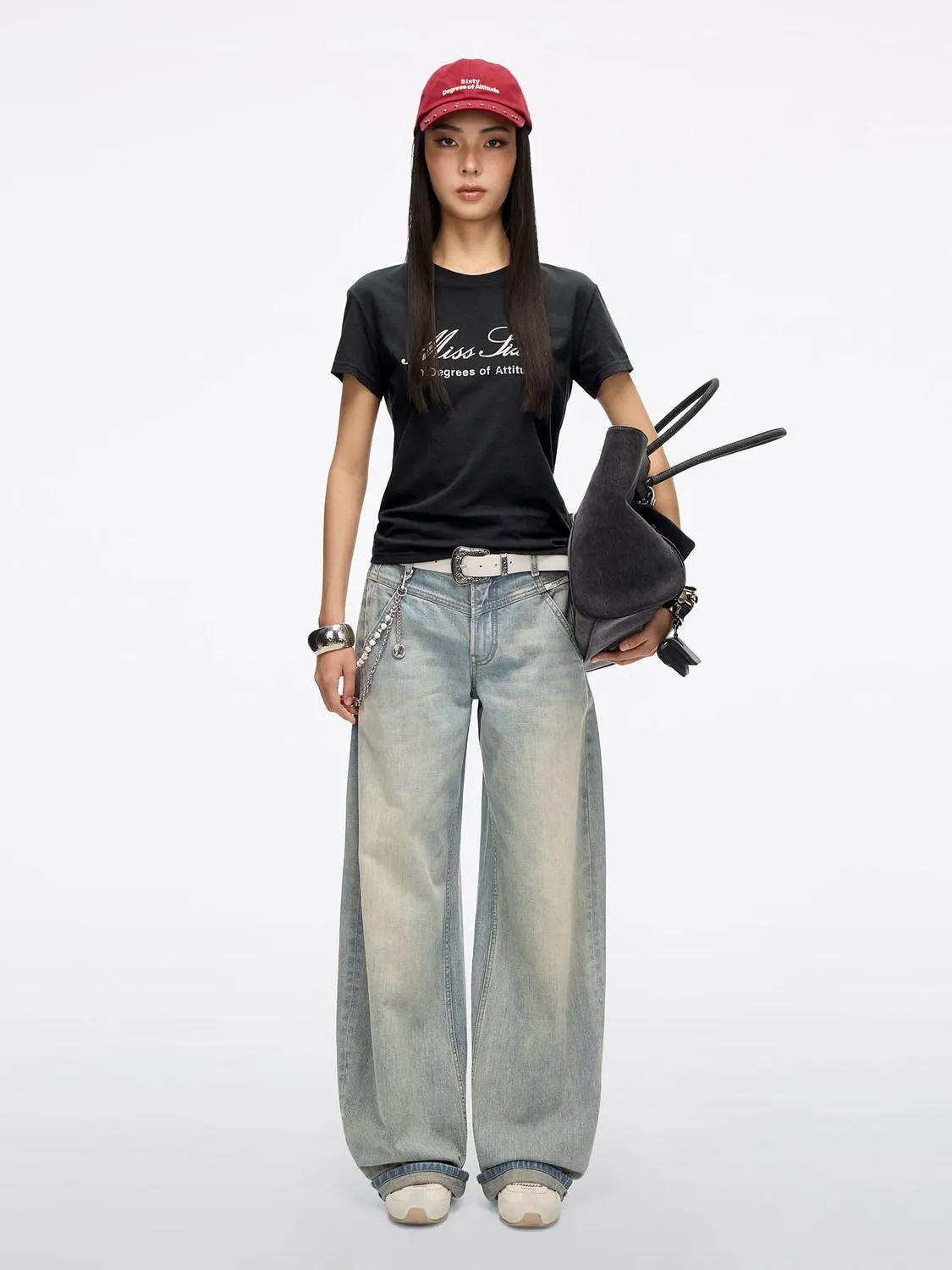 Miss Sixty Alice barrel jeans vintage lyseblå løs