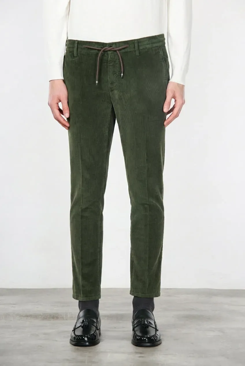 Mason's Milano Jogger chino herre skovgrøn smal fløjl