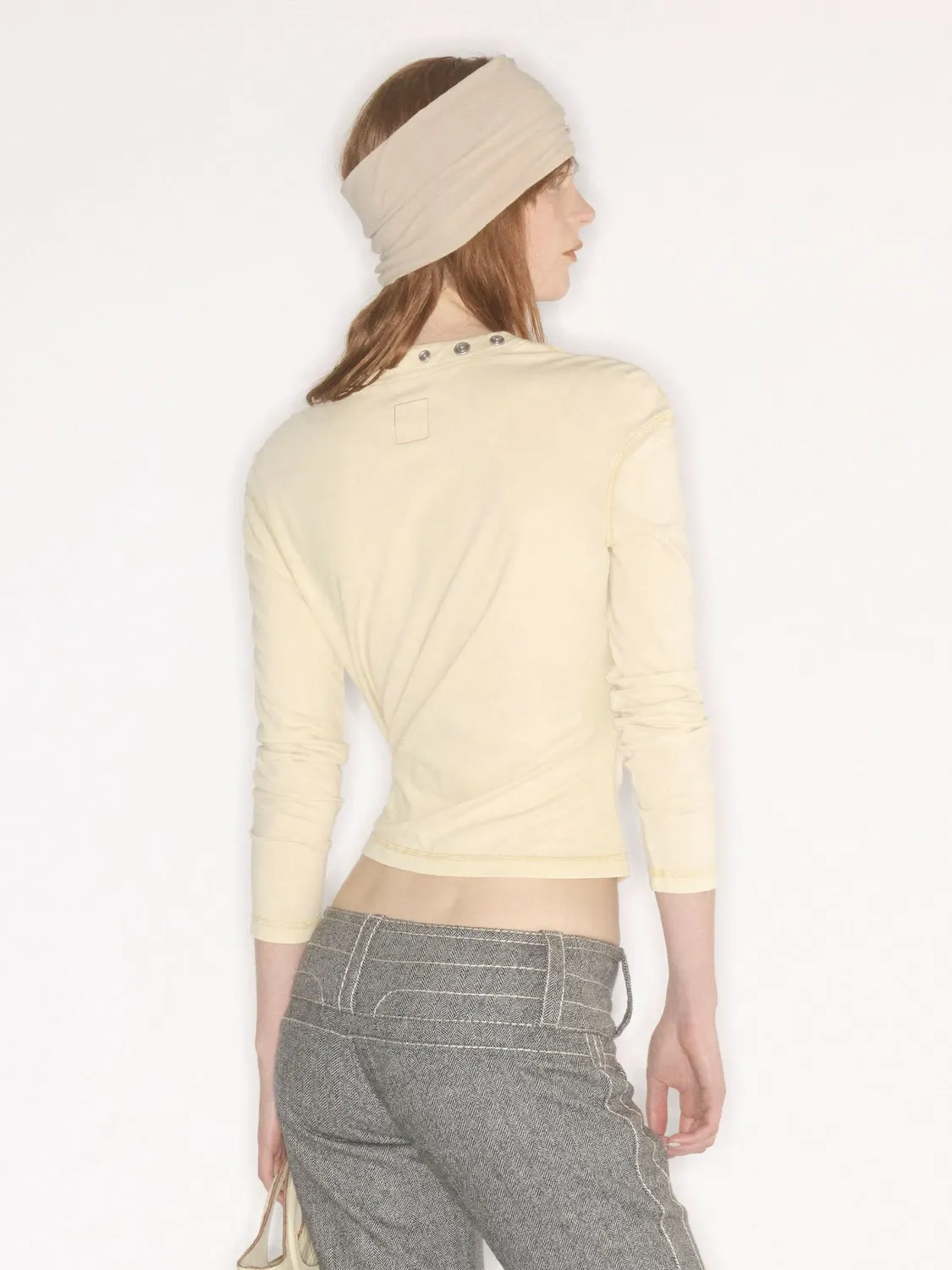 Miss Sixty Logo Patchwork T-Shirt t-shirt lysegrøn stretch