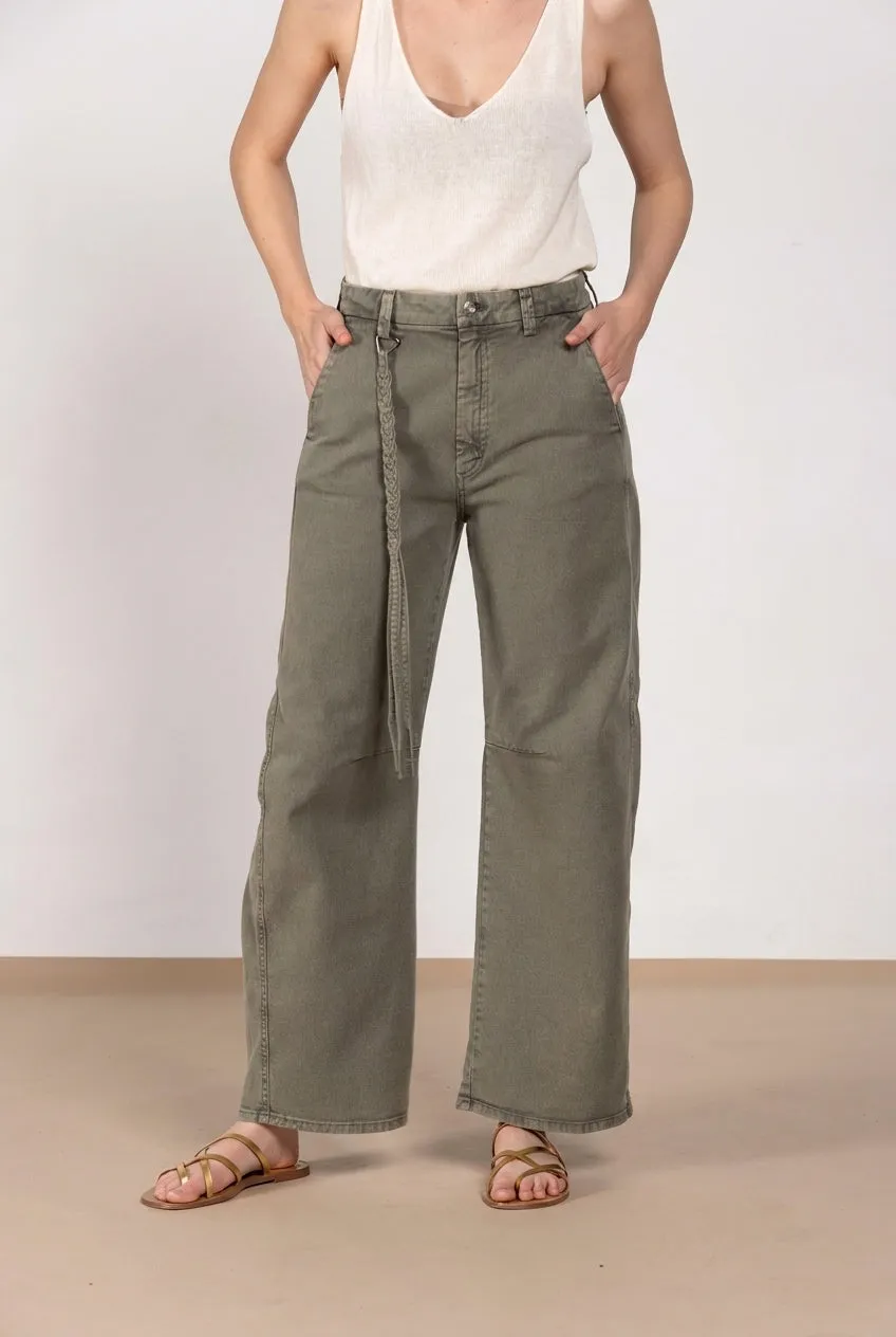 Mason's Valerie denim bukser grøn balloon bomuld