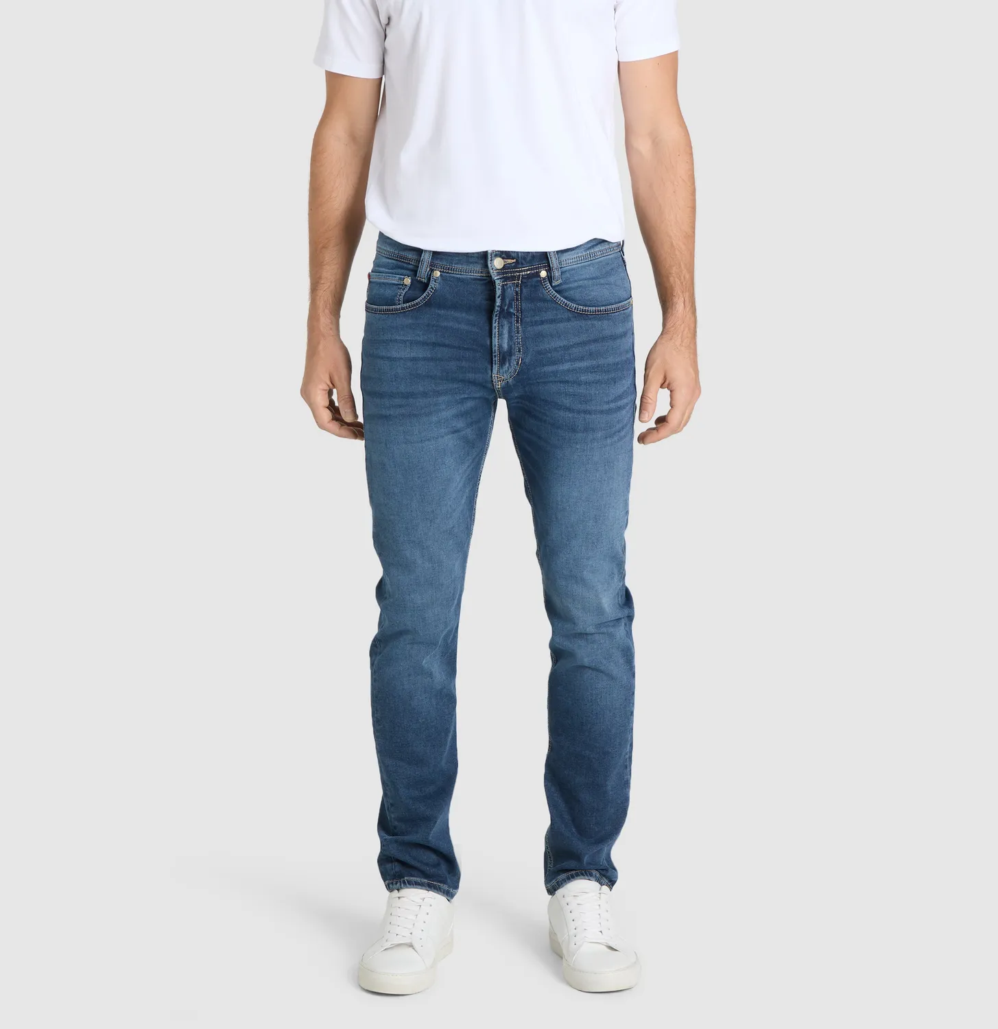 MAC Jog'n Jeans modern fit joggingjeans mørkeblå