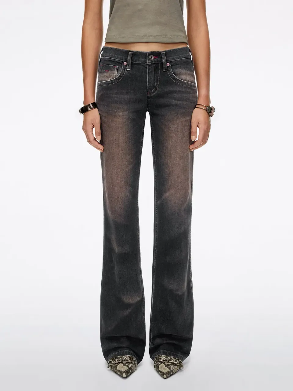 Miss Sixty Tommy flare jeans black fog stretch