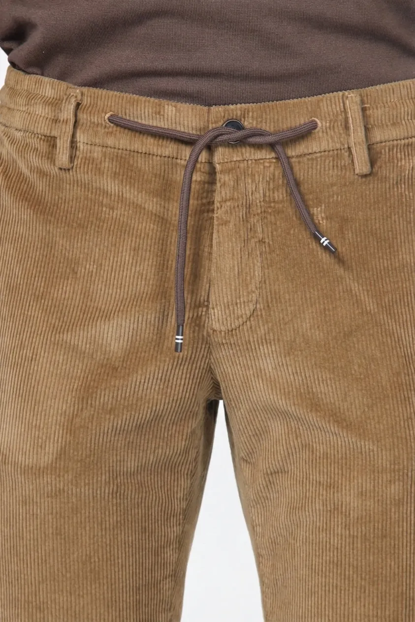 Mason's Milano Jogger fløjlsbukser camel ekstra slim