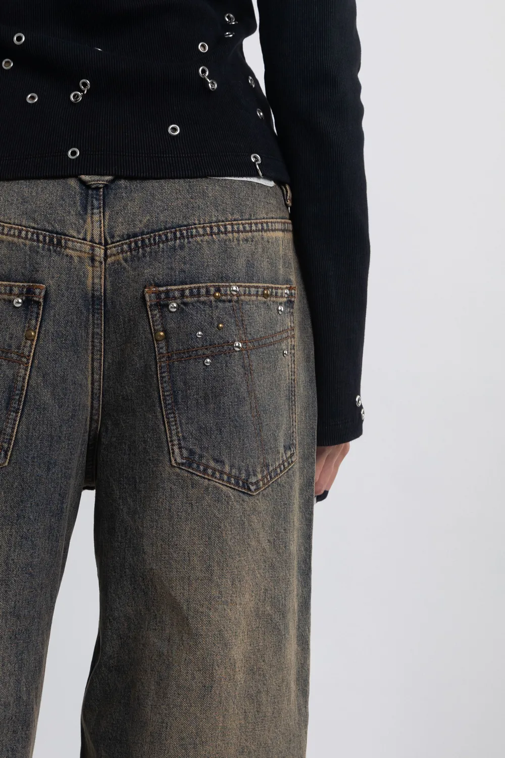 THE RAGGED PRIEST Shrapnel Dirty Wash baggy jeans nitter