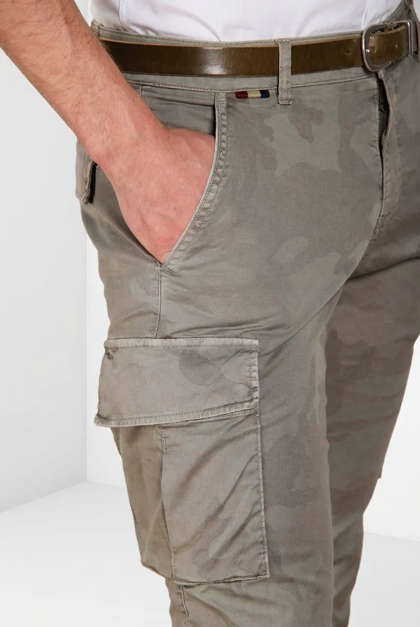 Mason's Chile cargo bukser salvie camouflage extra slim