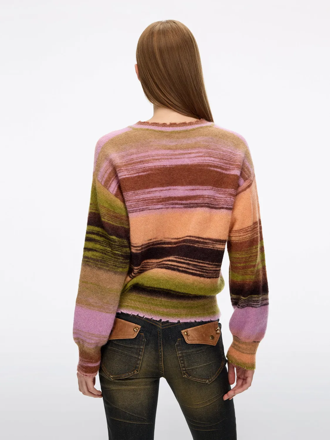 Miss Sixty Contrast Knit Sweater Flerfarvet Alpaka