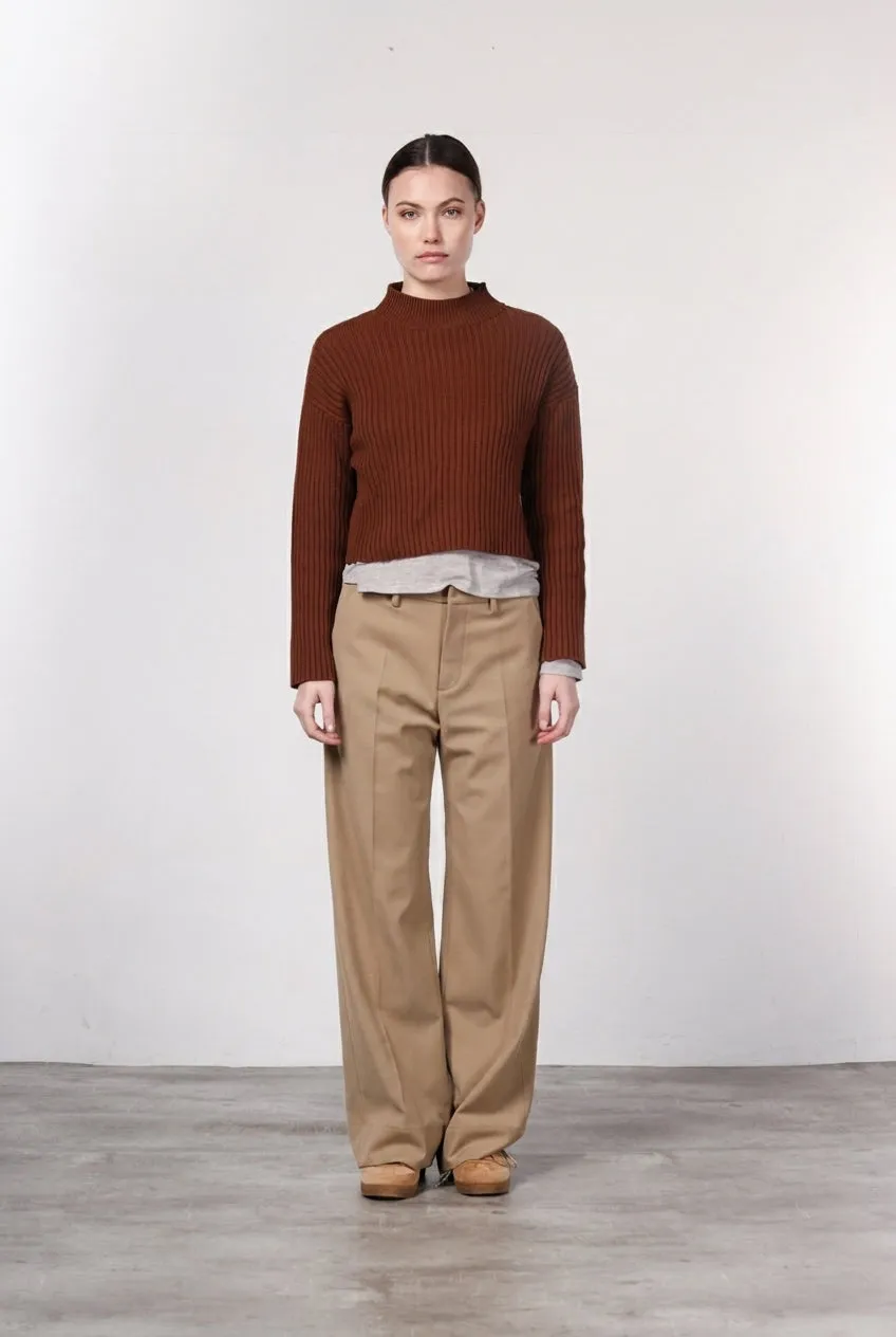 Mason's New York Studio chinos beige uld straight dame