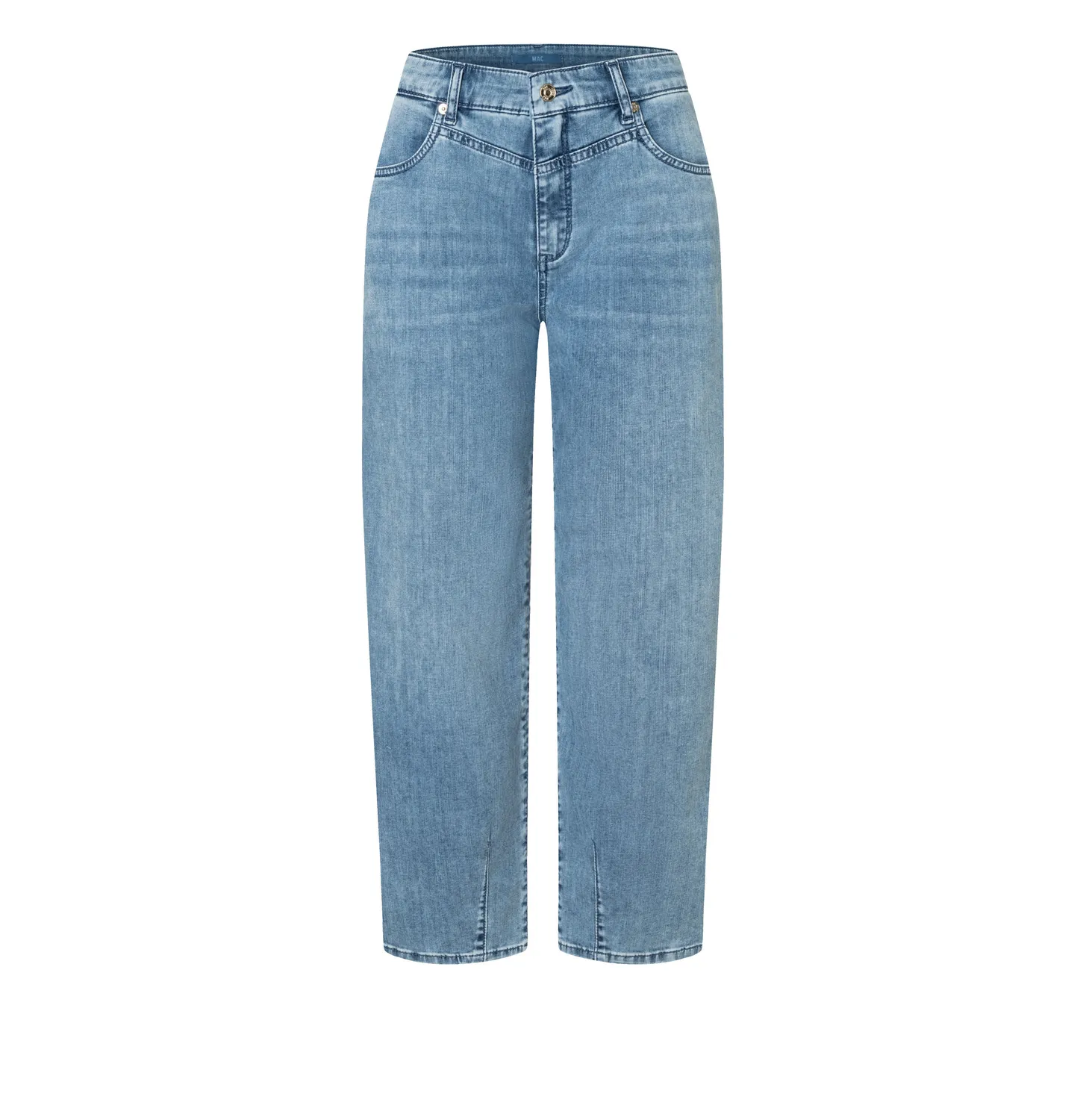 MAC Jeans Bobbie barrel jeans mellemblå cropped