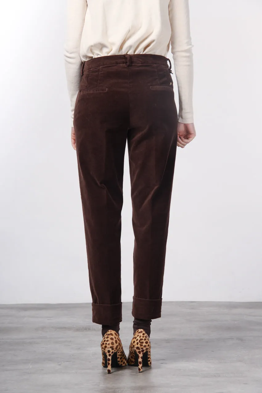 Mason's New York Carrot chinos vinrød fløjl
