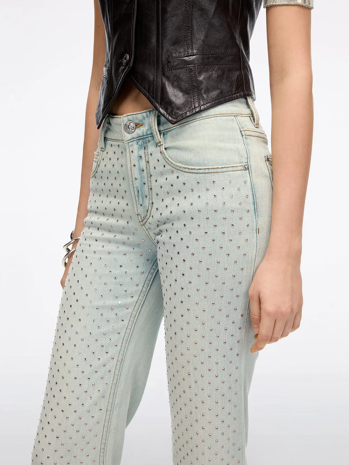 Miss Sixty 6M1JJ16000F20 Flared Jeans Lyseblå Stretch