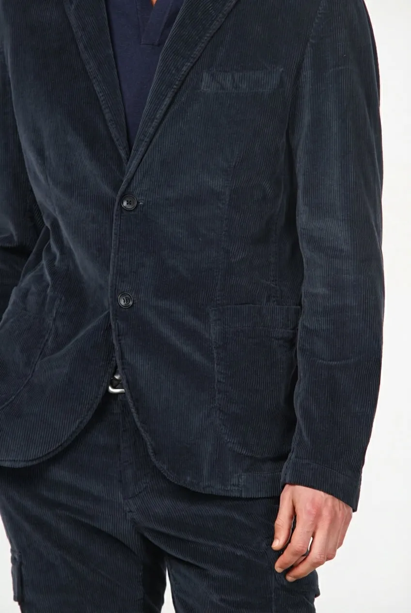 Mason's Tiziano blazer mørkeblå fløjl regular