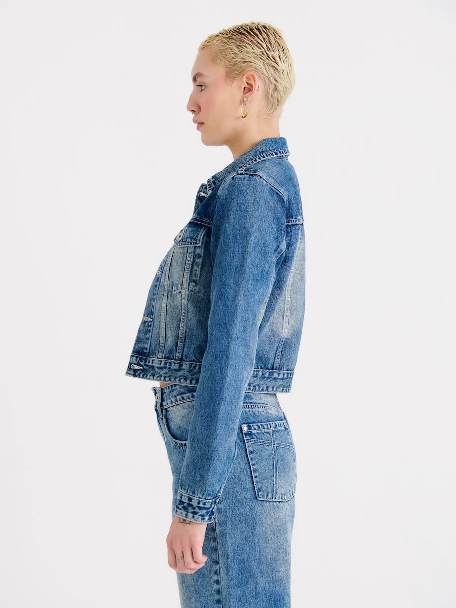 The Ragged Priest Trucker denimjakke 10 bleach blue