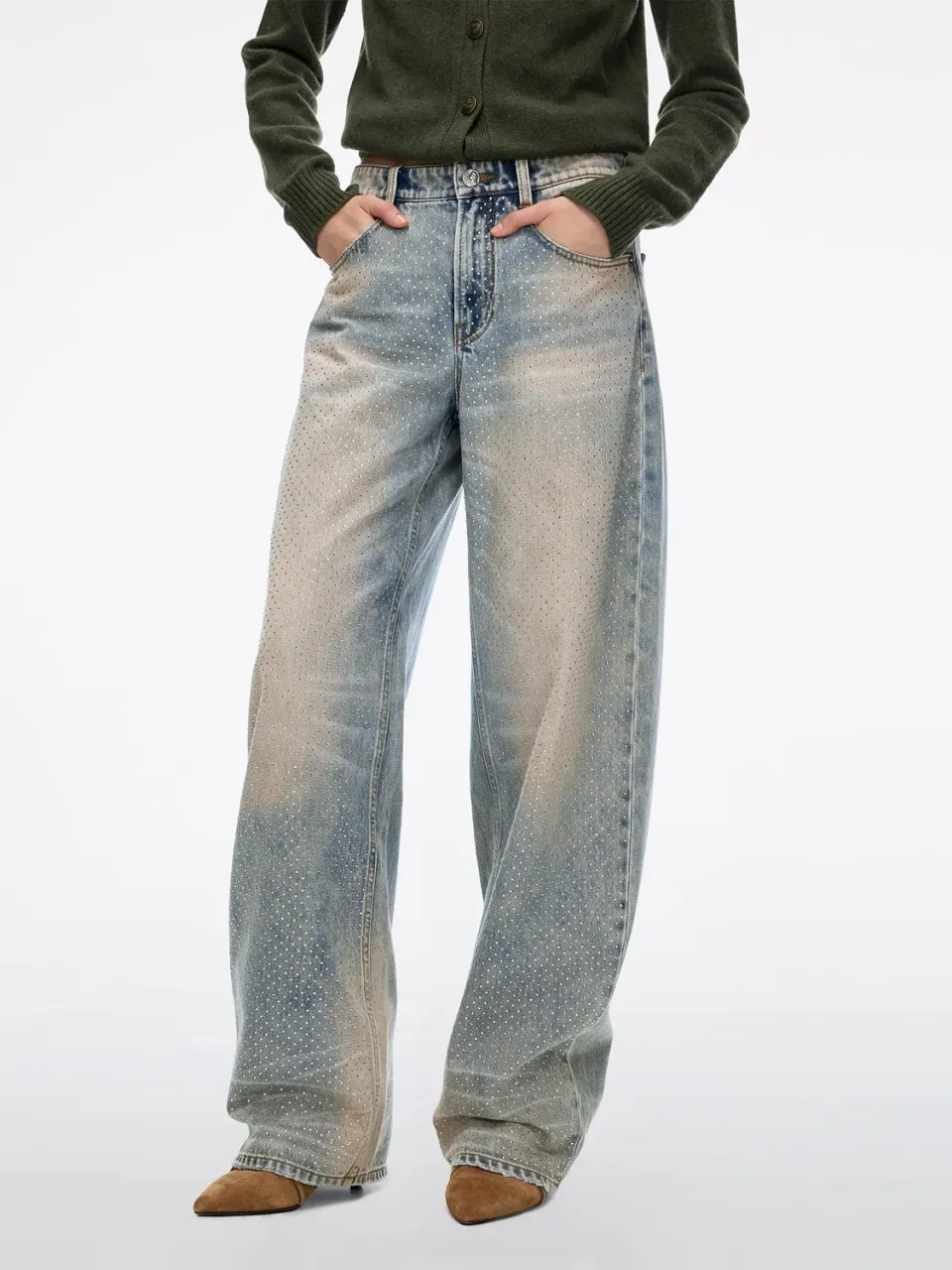 Miss Sixty 6M4JJ16800W06 barrel jeans lyseblå med sten