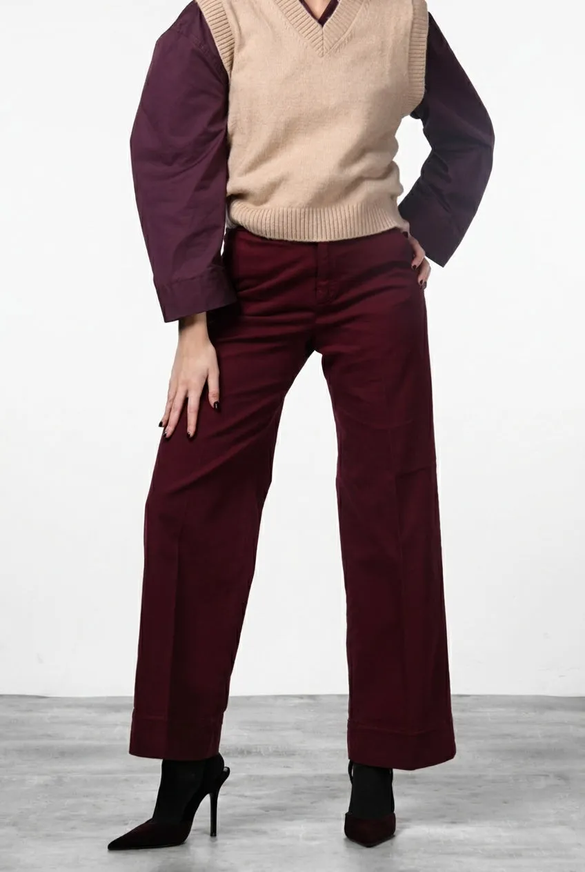 Mason's New York Studio chino bukser straight bordeaux