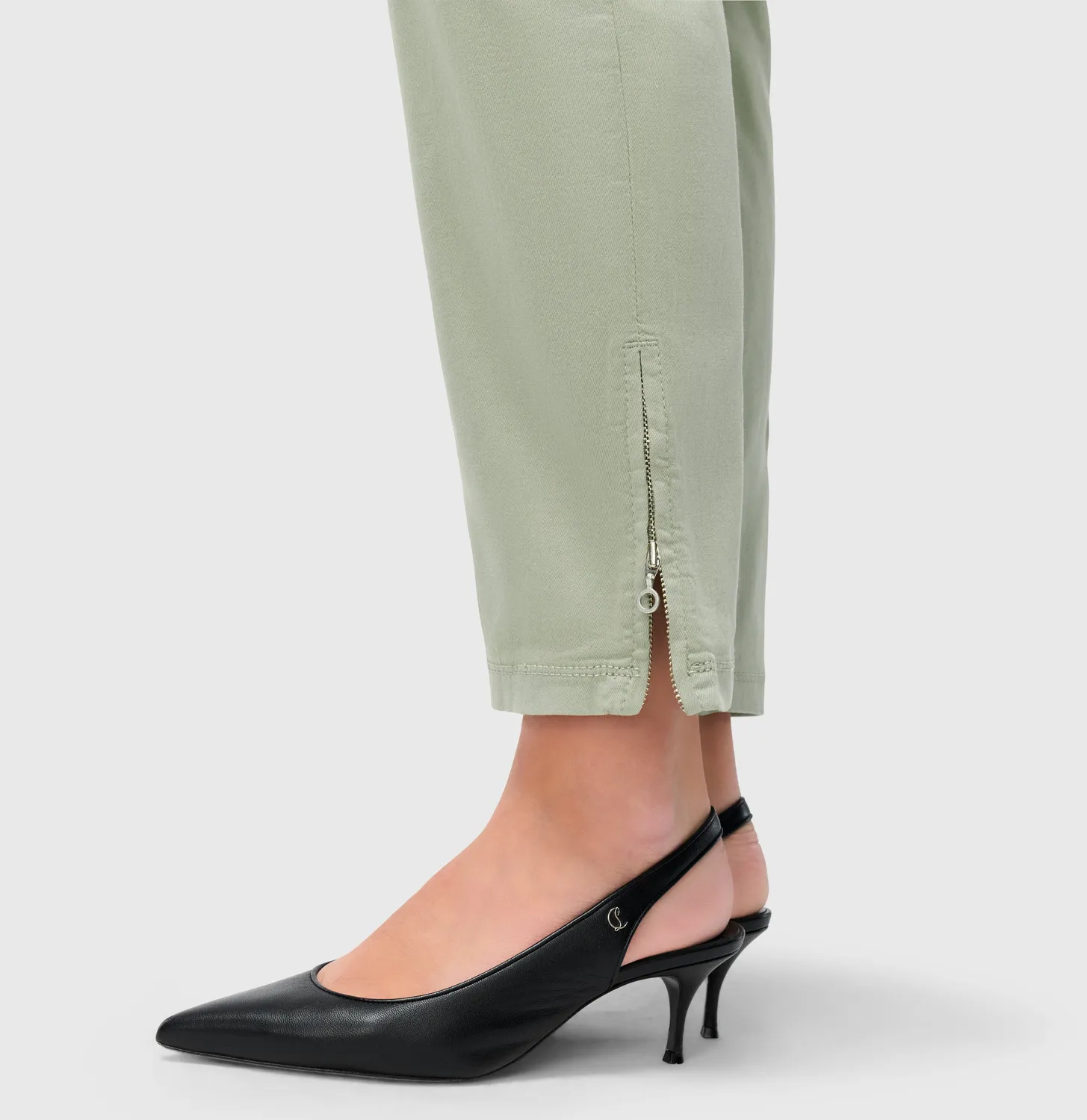 MAC Dream Chic jeans grøn slim cropped