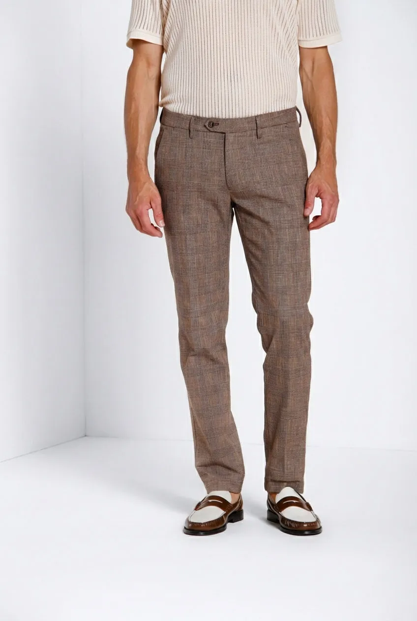 Mason's Torino City chino mørkebrun tern slim