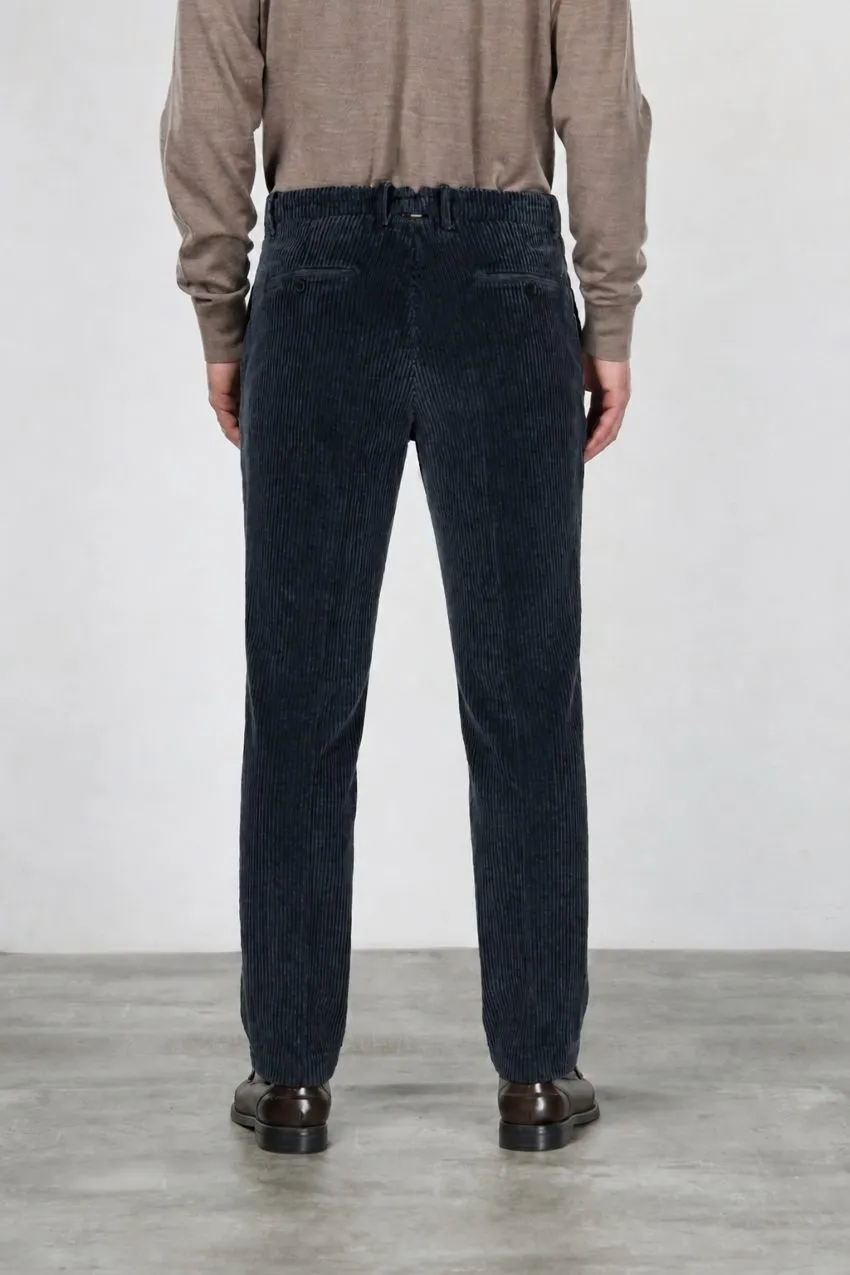 Mason's Paris chinos natblå fløjl carrot