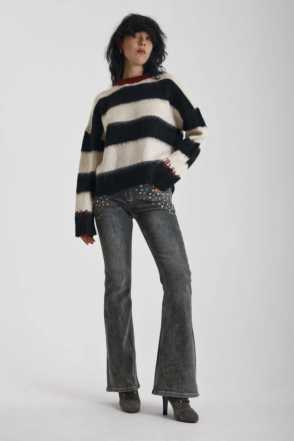 The Ragged Priest Feelings Stripe striktrøje stribet S