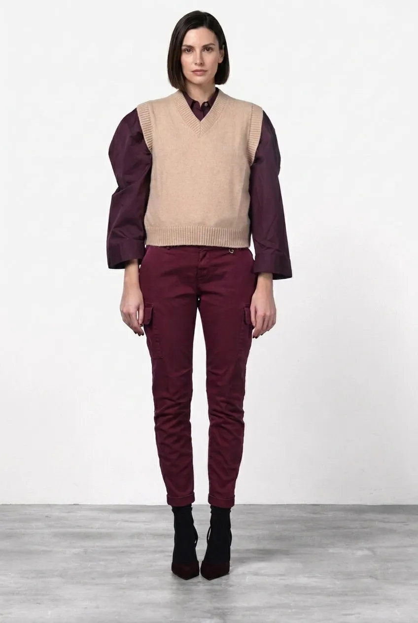 Mason's Chile City cargobukser slim – bordeaux