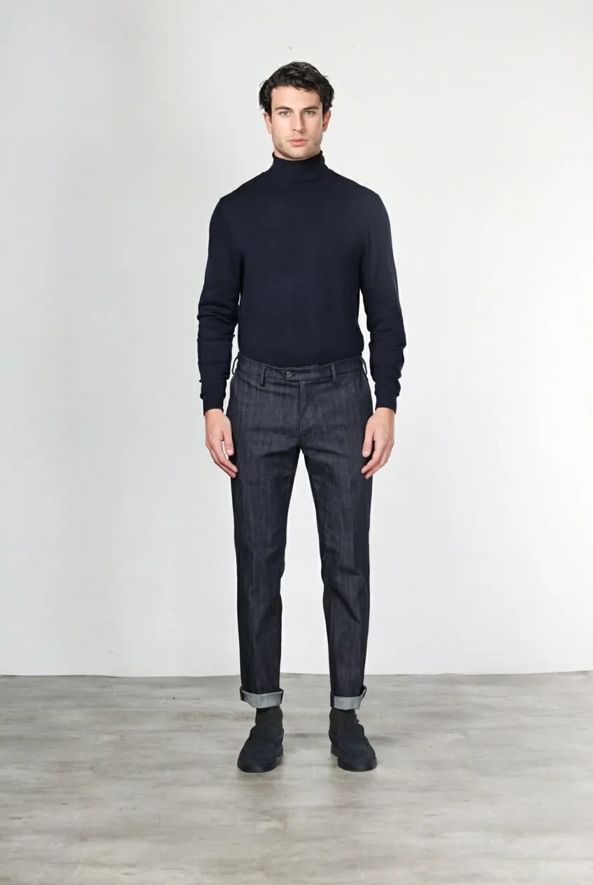 Mason's New York chino bukser navy denim regular