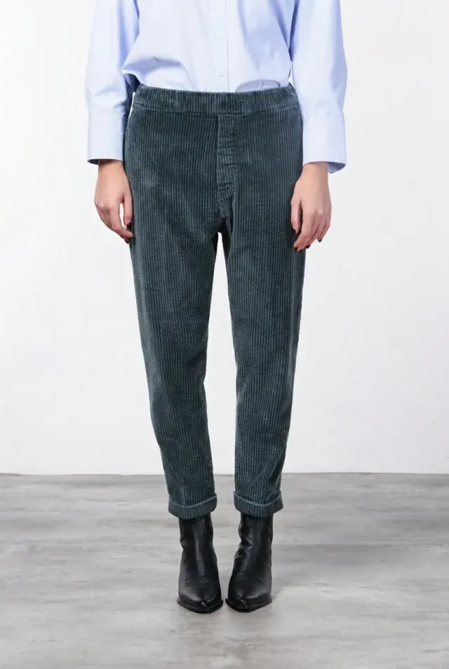 Mason's Malibu Jogger City chinobukser mørkegrøn fløjl