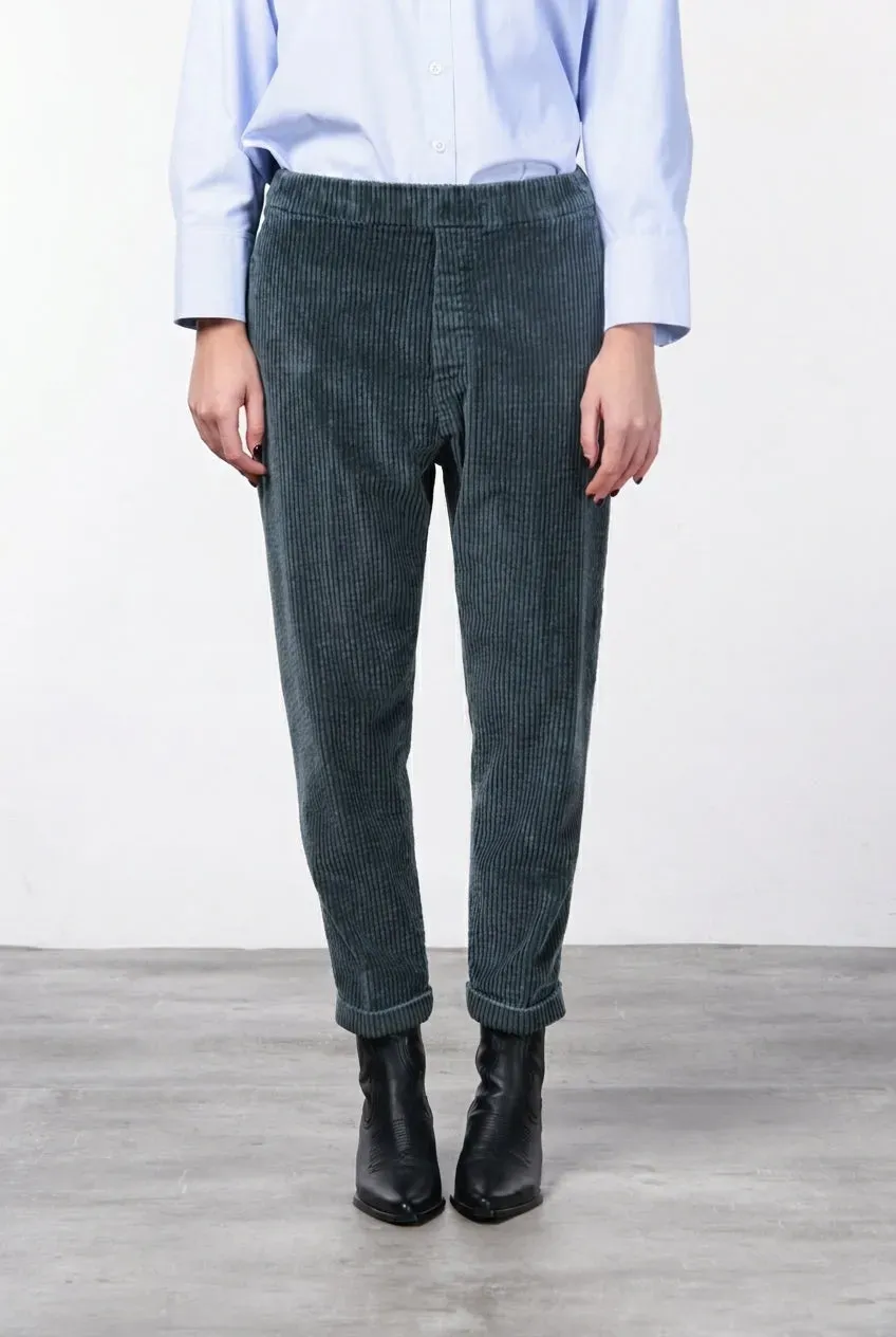 Mason's Malibu Jogger City chinobukser mørkegrøn fløjl