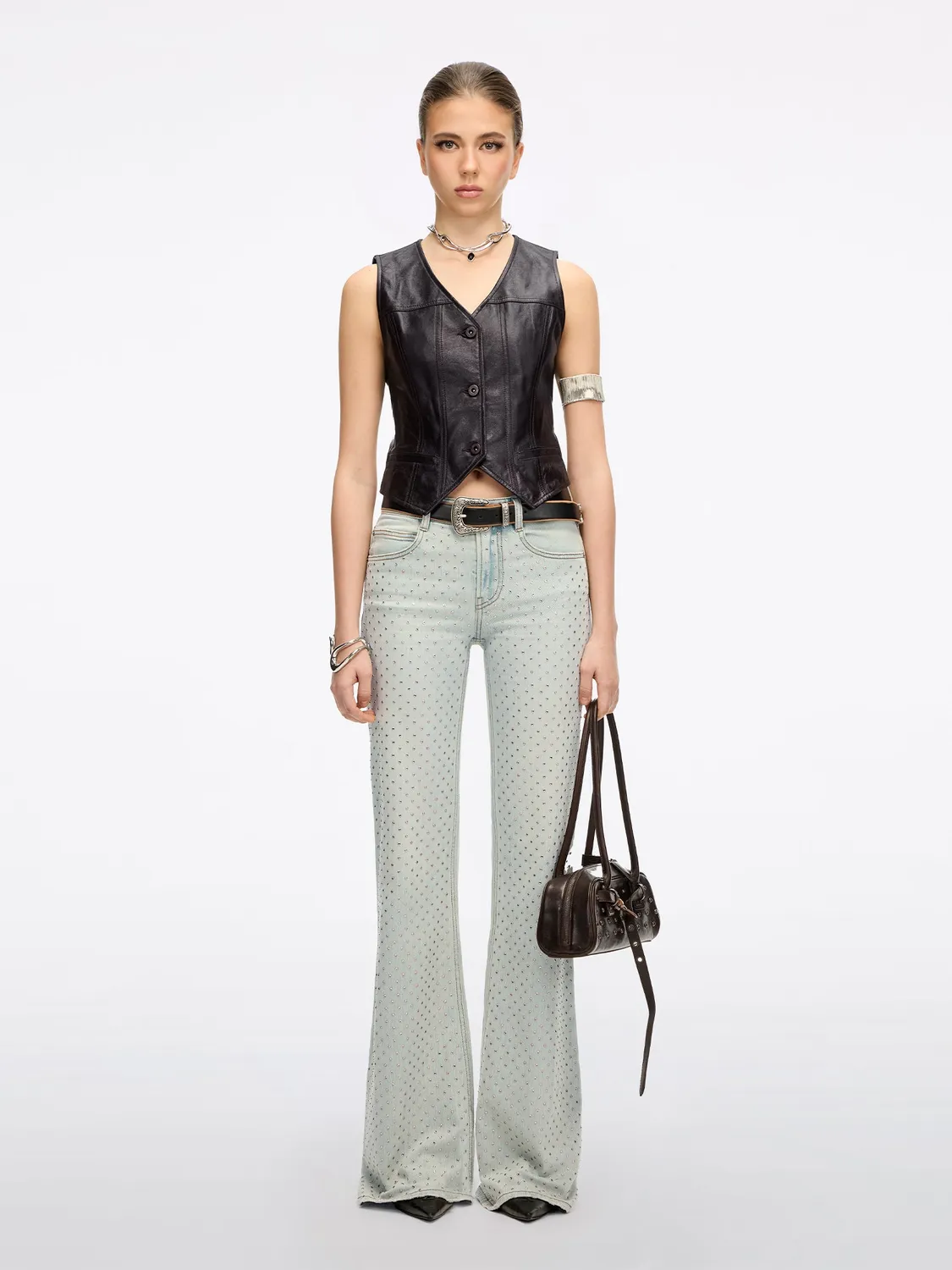 Miss Sixty 6M1JJ16000F20 Flared Jeans Lyseblå Stretch