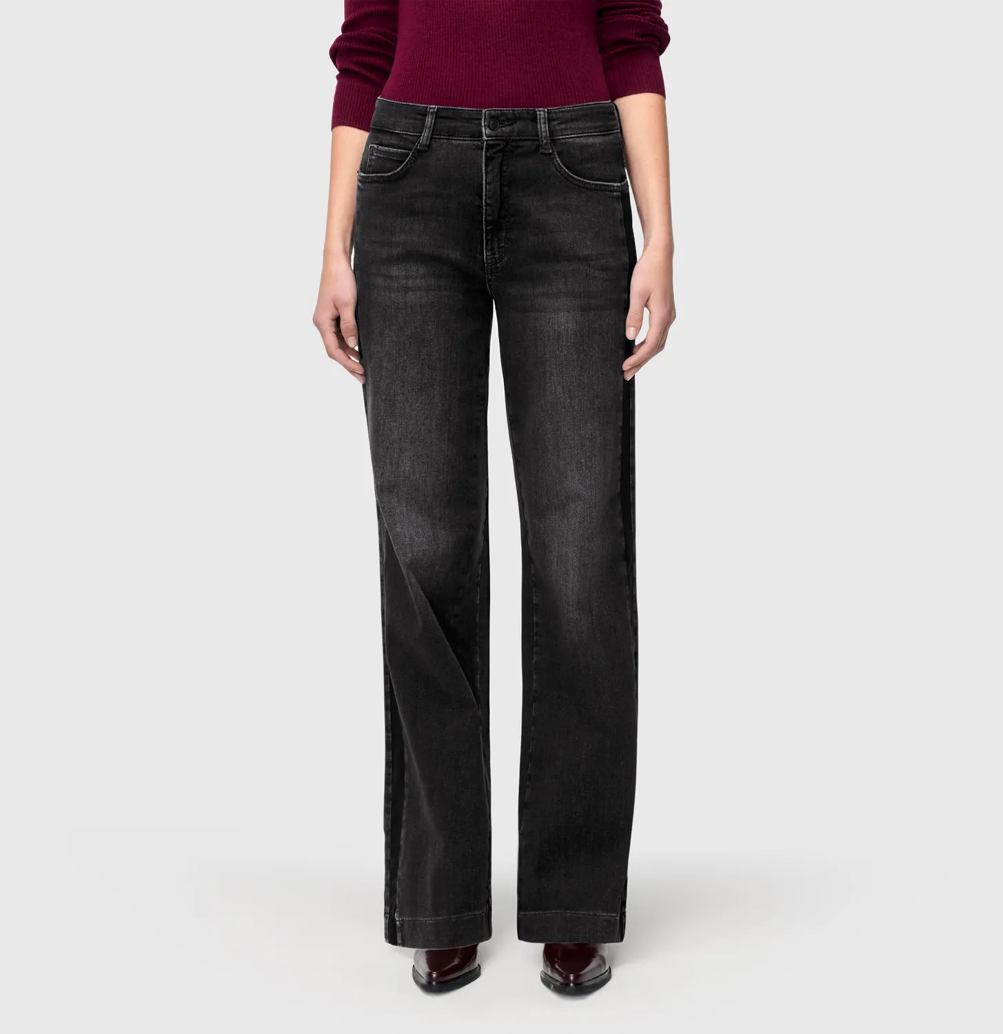 MAC Wide Galon jeans grå stretch vintage
