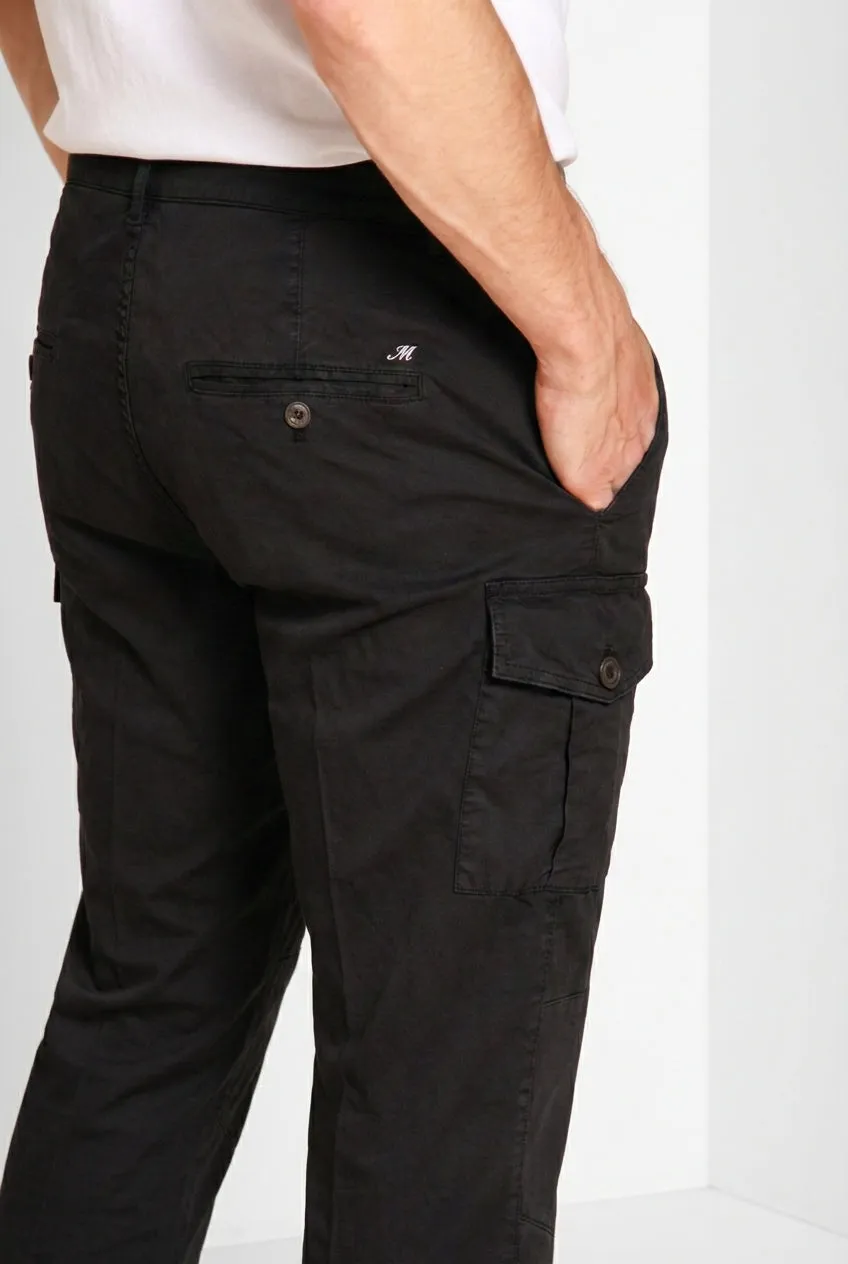 Mason's George Coolpocket cargobukser sort carrot fit stretch