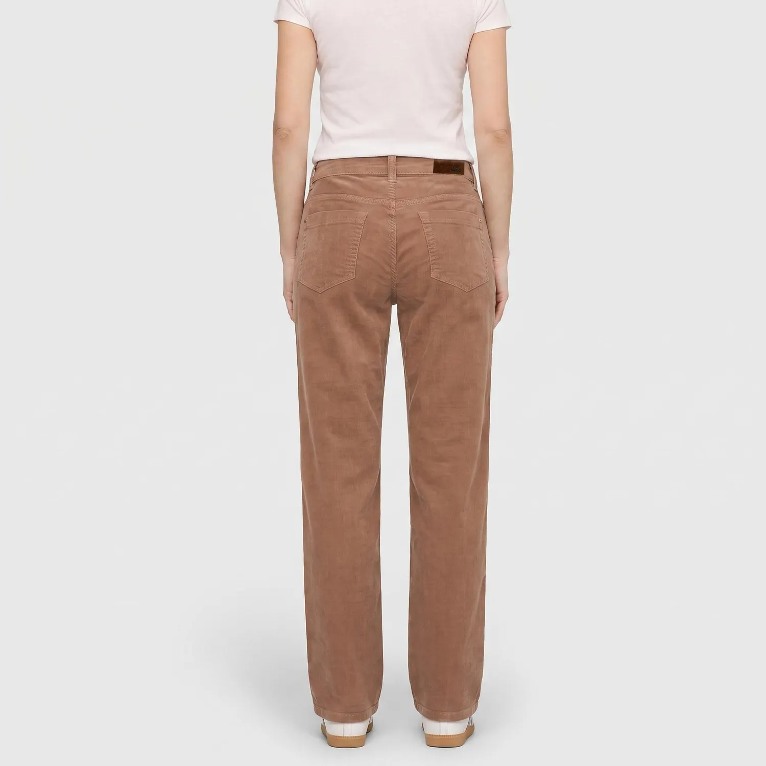 MAC Gracia feminin fit cordbukser brun babycord