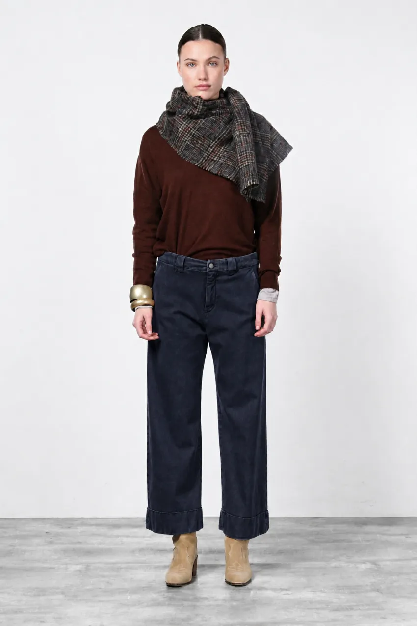 Mason's New York Studio Crop chinos mørkeblå straight