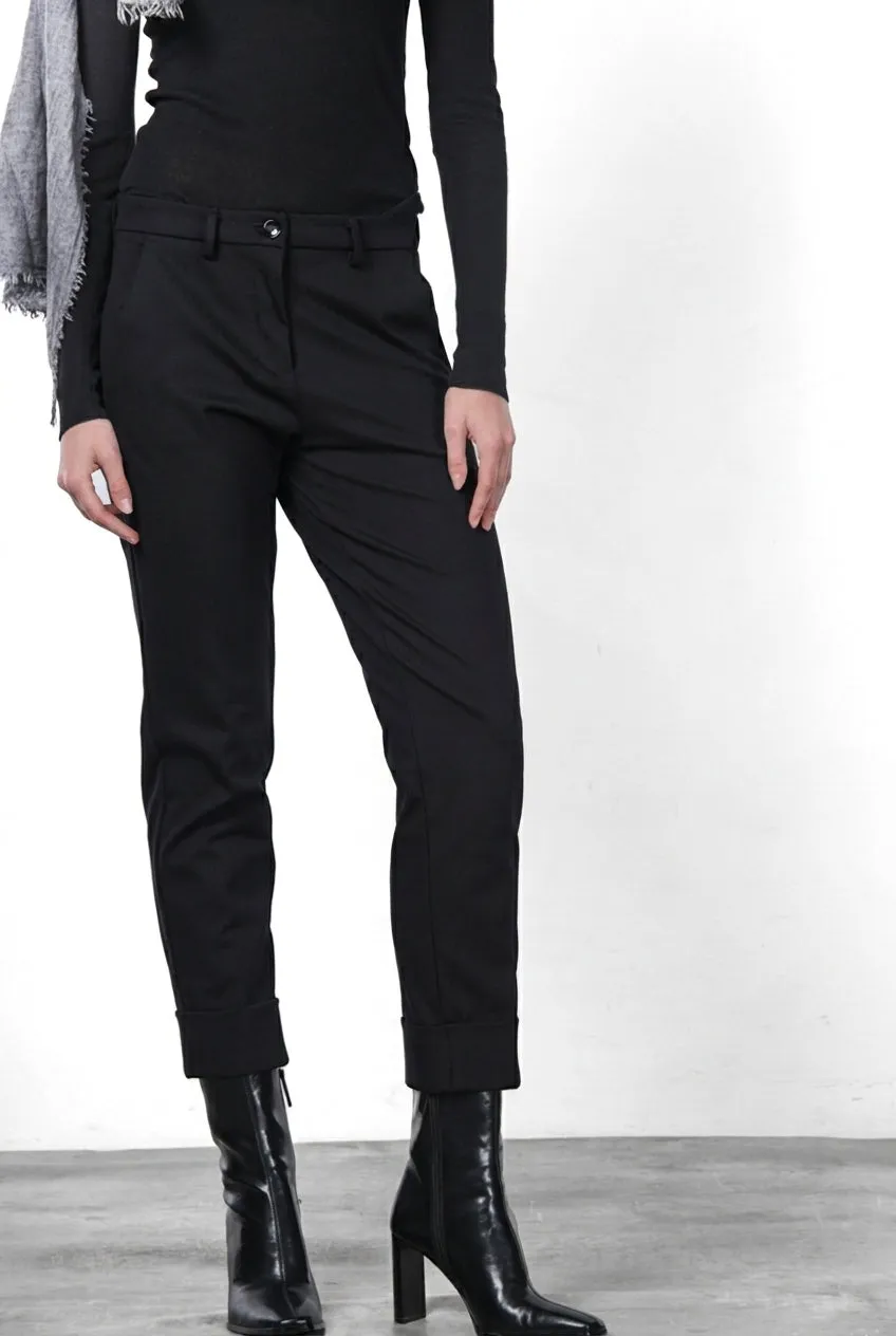 Mason's New York Carrot chinos sort teknisk jersey